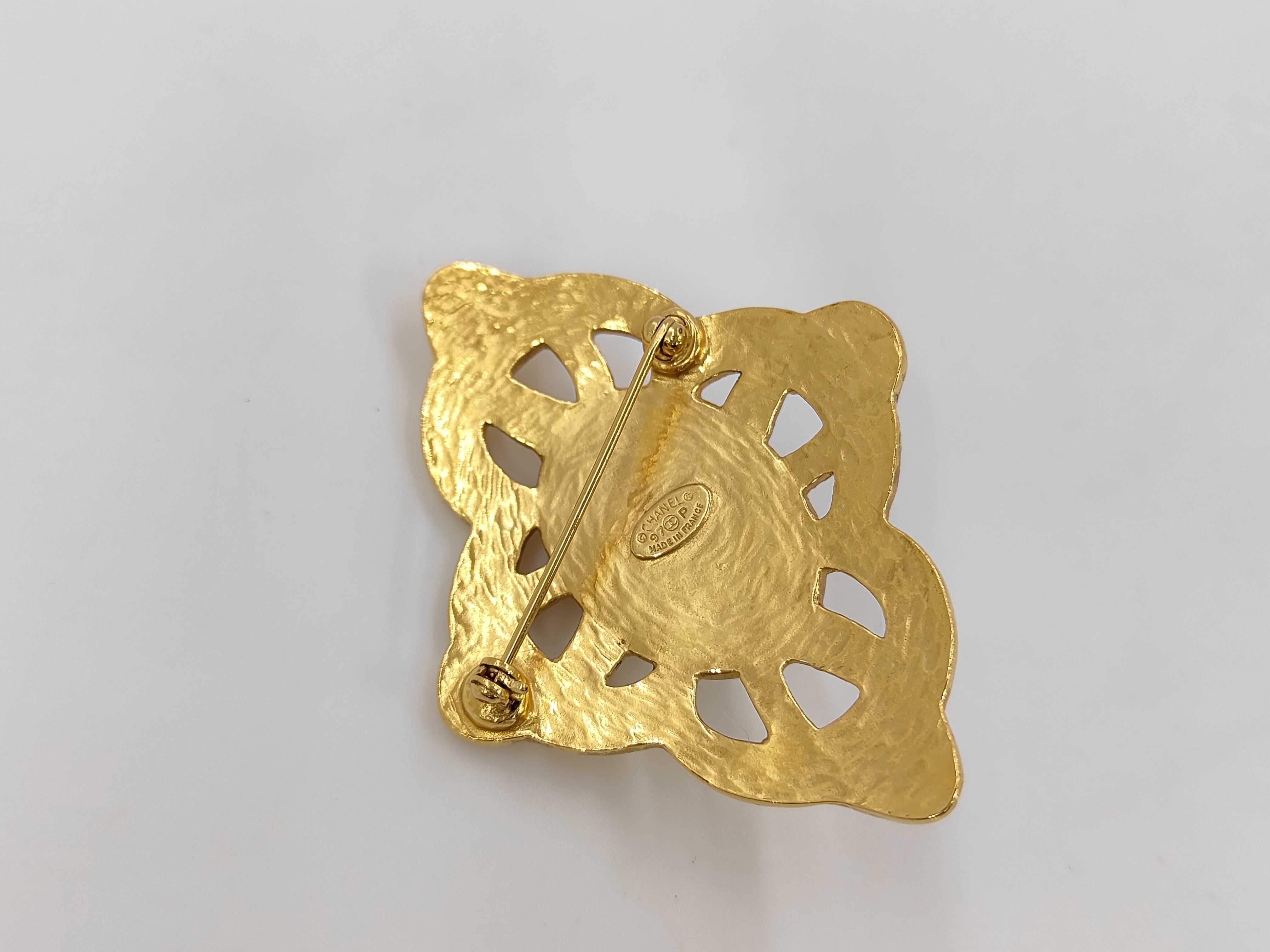 97P Brooch, Faux Pearl, Coco Mark Brooch — view 2