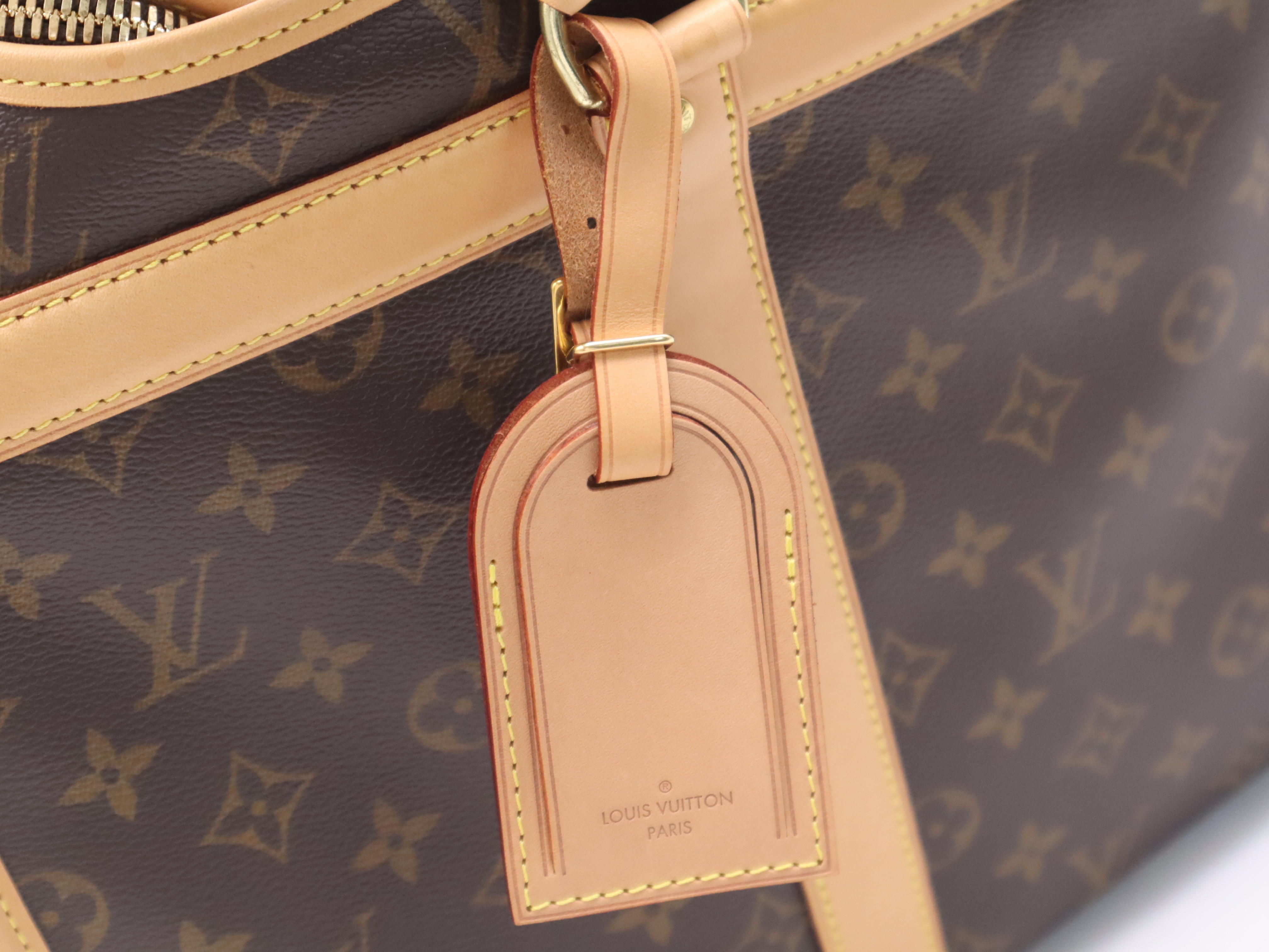 M45662 Monogram Dog Bag, with name tag and dust bag, RIFD verified, Boston bag. — view 11