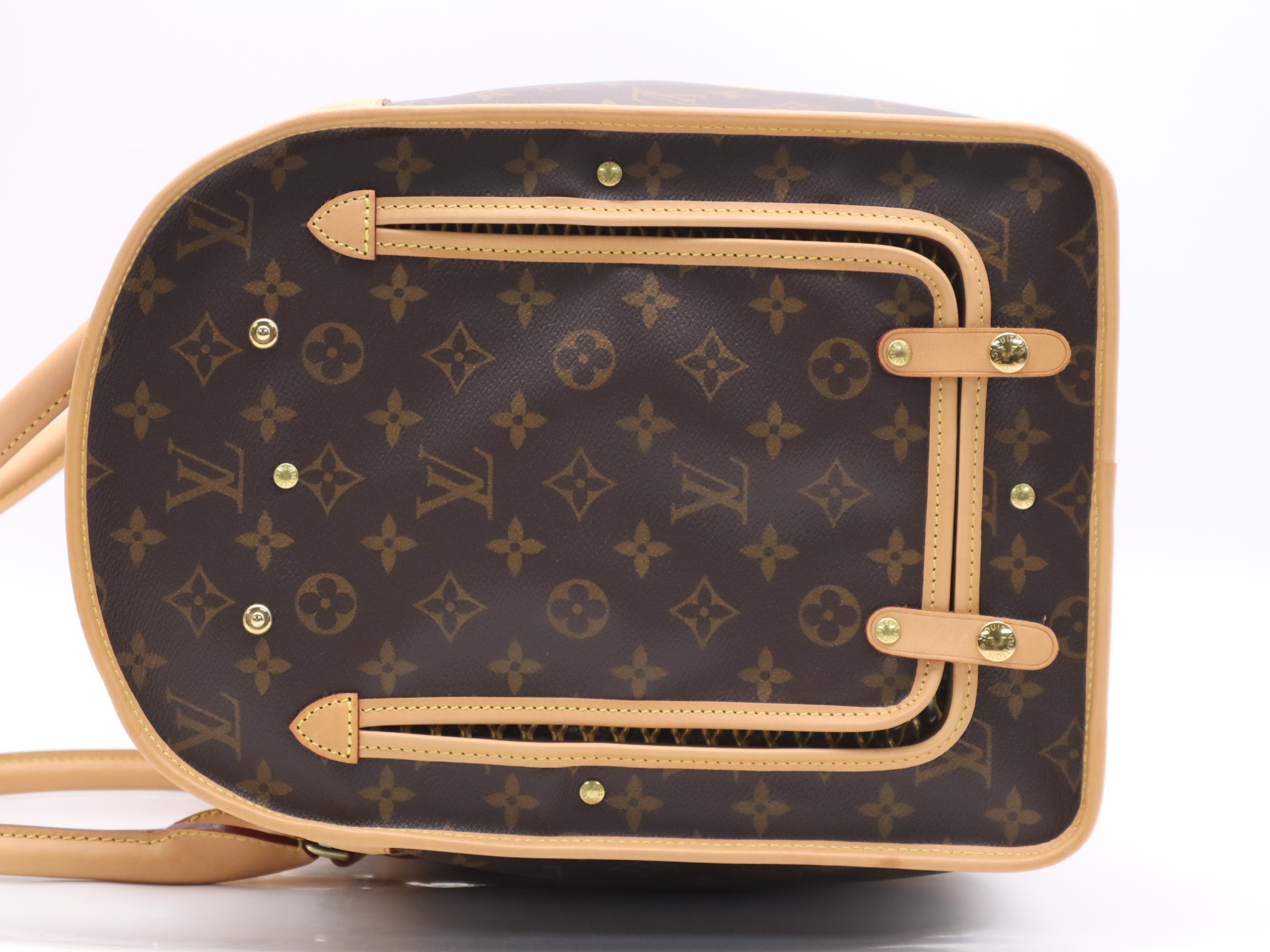 M45662 Monogram Dog Bag, with name tag and dust bag, RIFD verified, Boston bag. — view 3