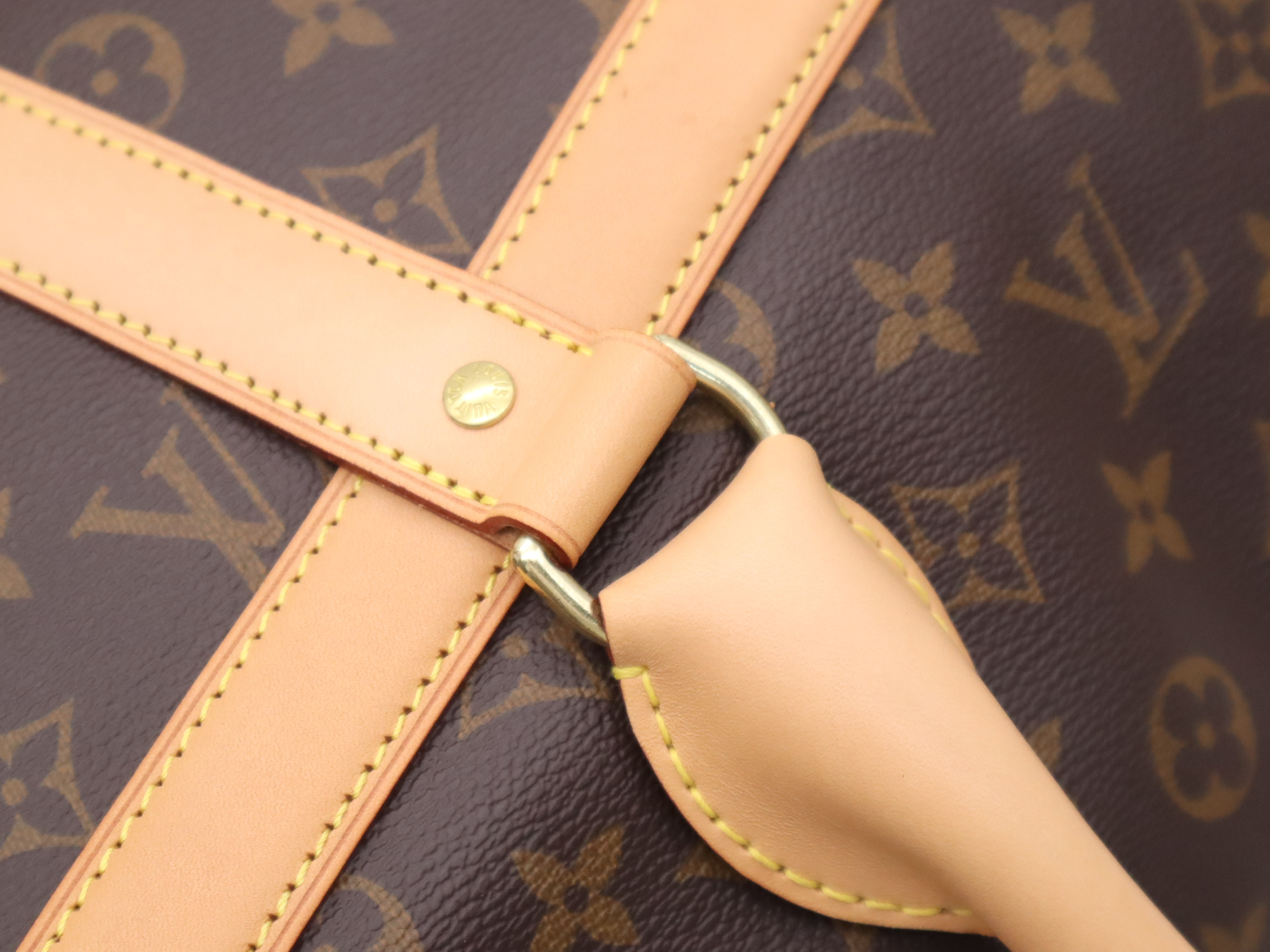 M45662 Monogram Dog Bag, with name tag and dust bag, RIFD verified, Boston bag. — view 7