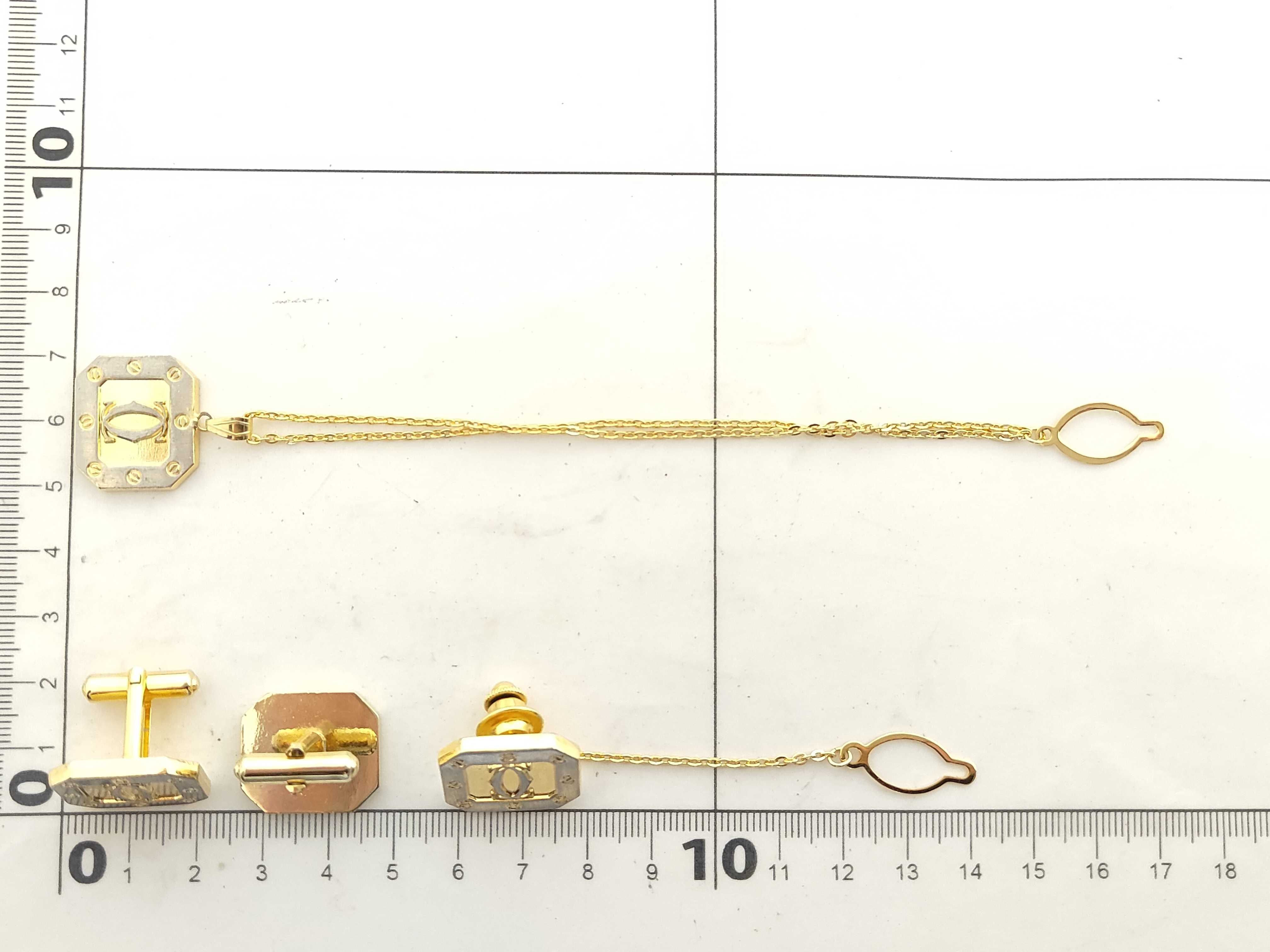 Santos Collection Tie Pin, Cufflinks, and Tie Tack Set — view 12