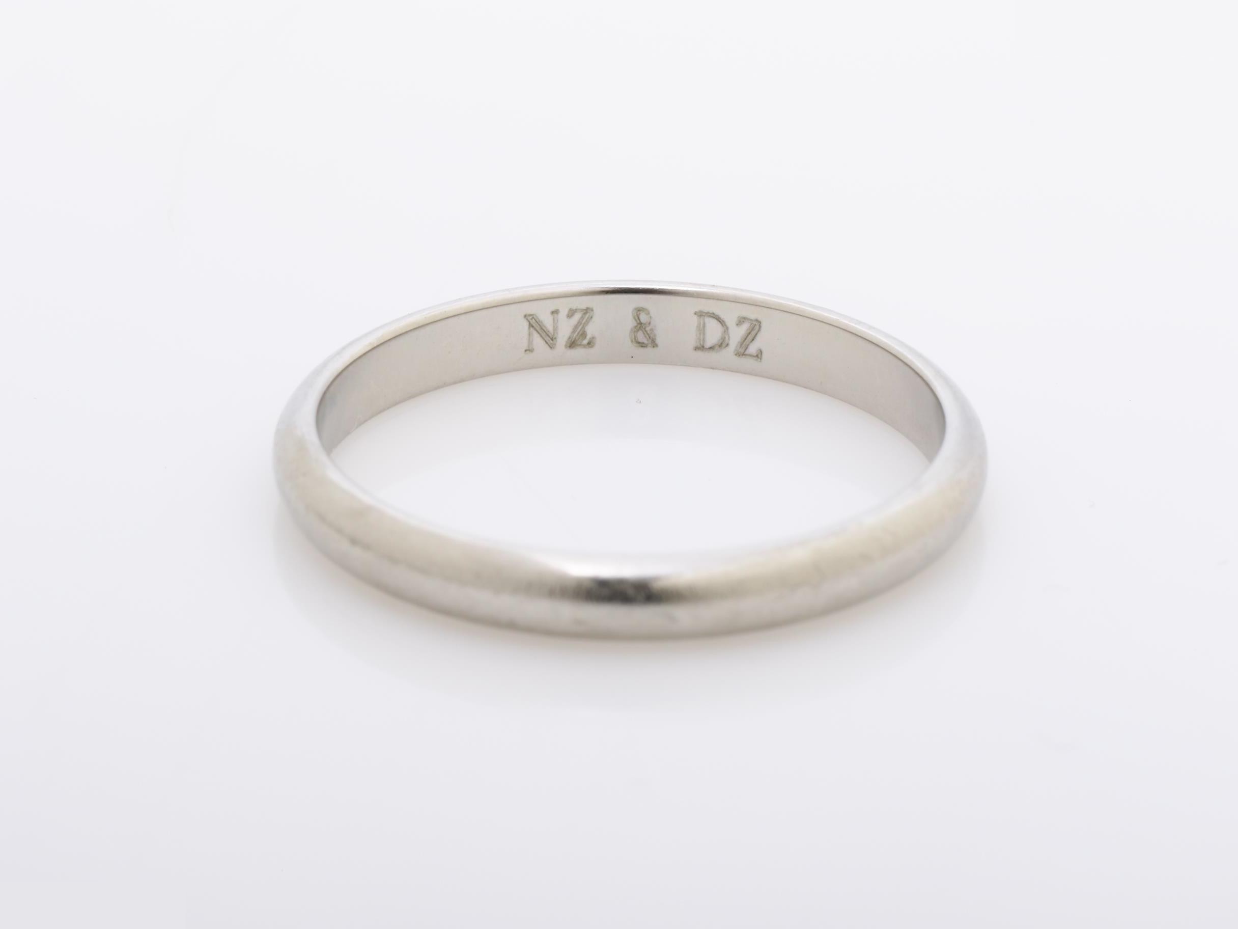 PT950 Cartier ring, 3.1g, size #54 — view 2