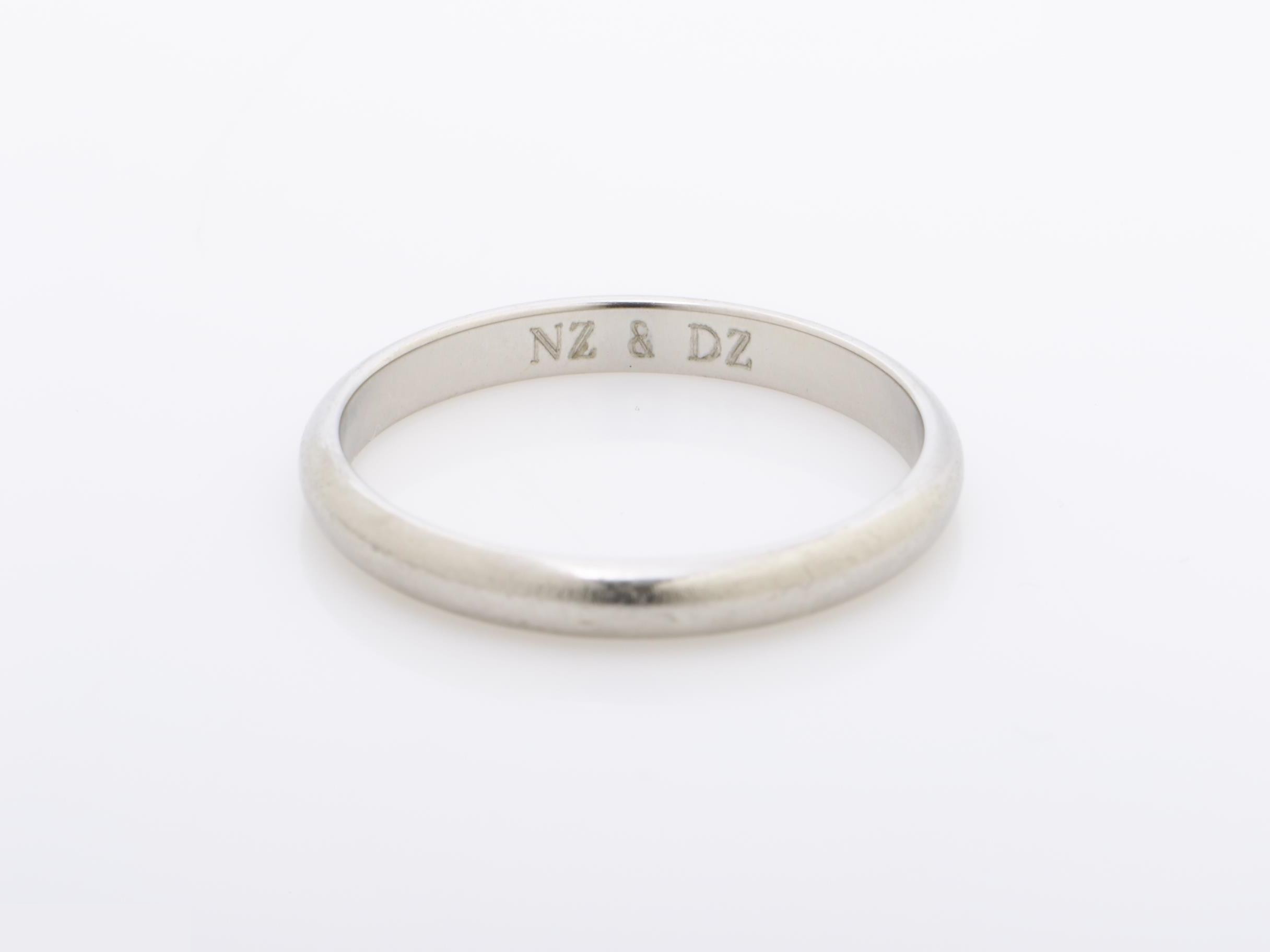 PT950 Cartier ring, 3.1g, size #54 — view 3