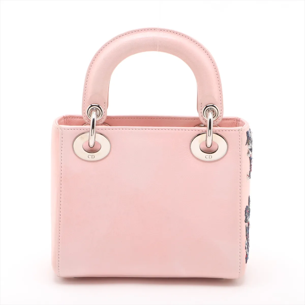 Lady Dior Mini Leather 2WAY Handbag Pink — view 2