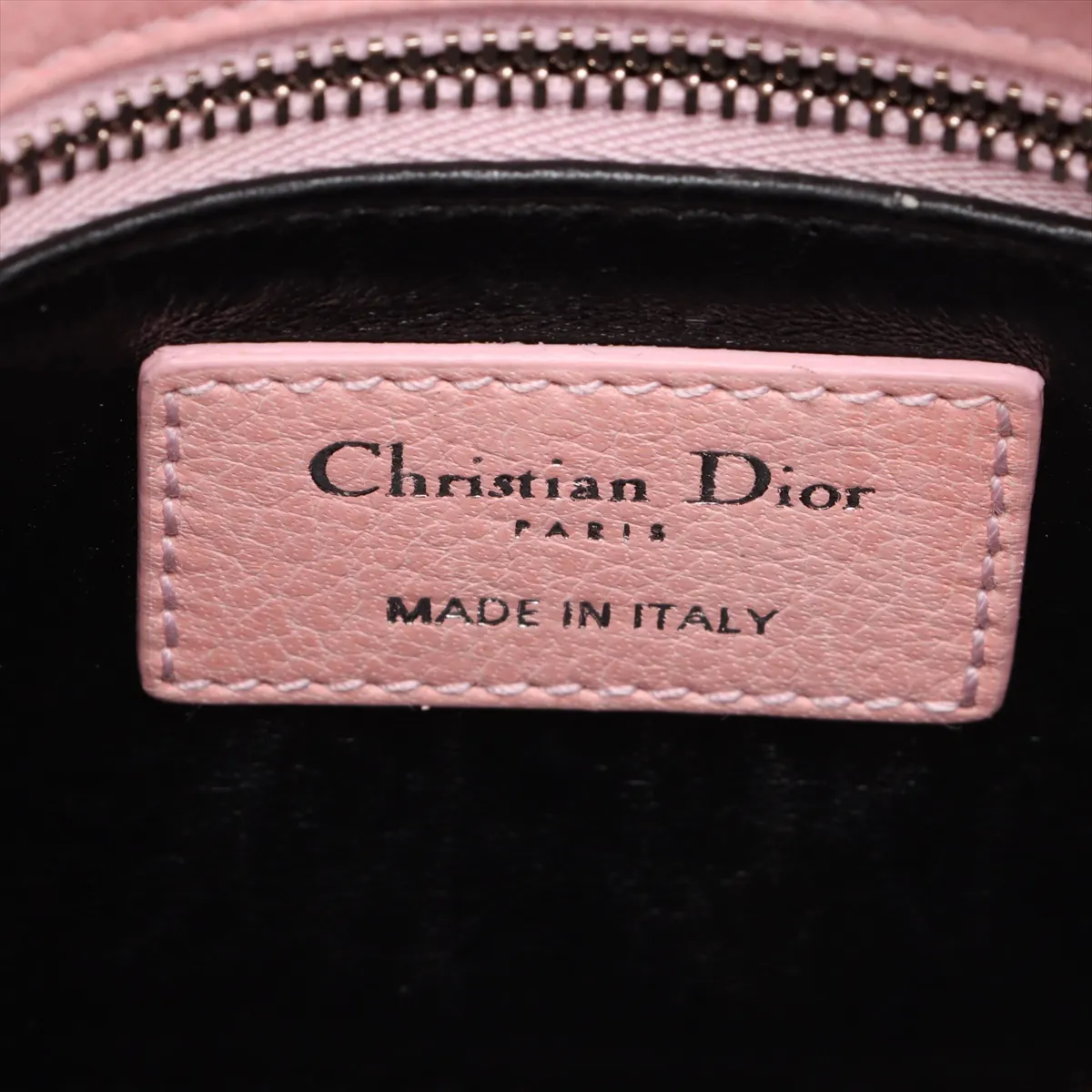Lady Dior Mini Leather 2WAY Handbag Pink — view 9