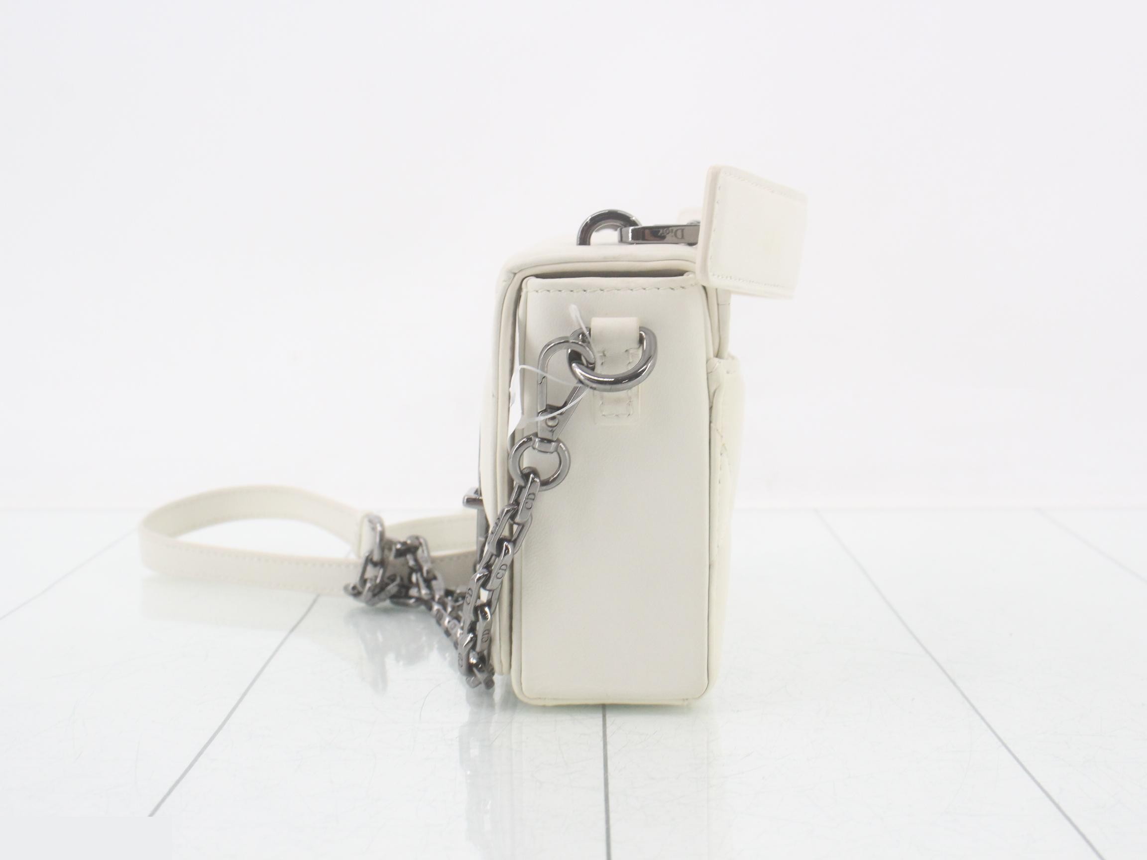 Cannage Leather Chain Shoulder Bag — view 3