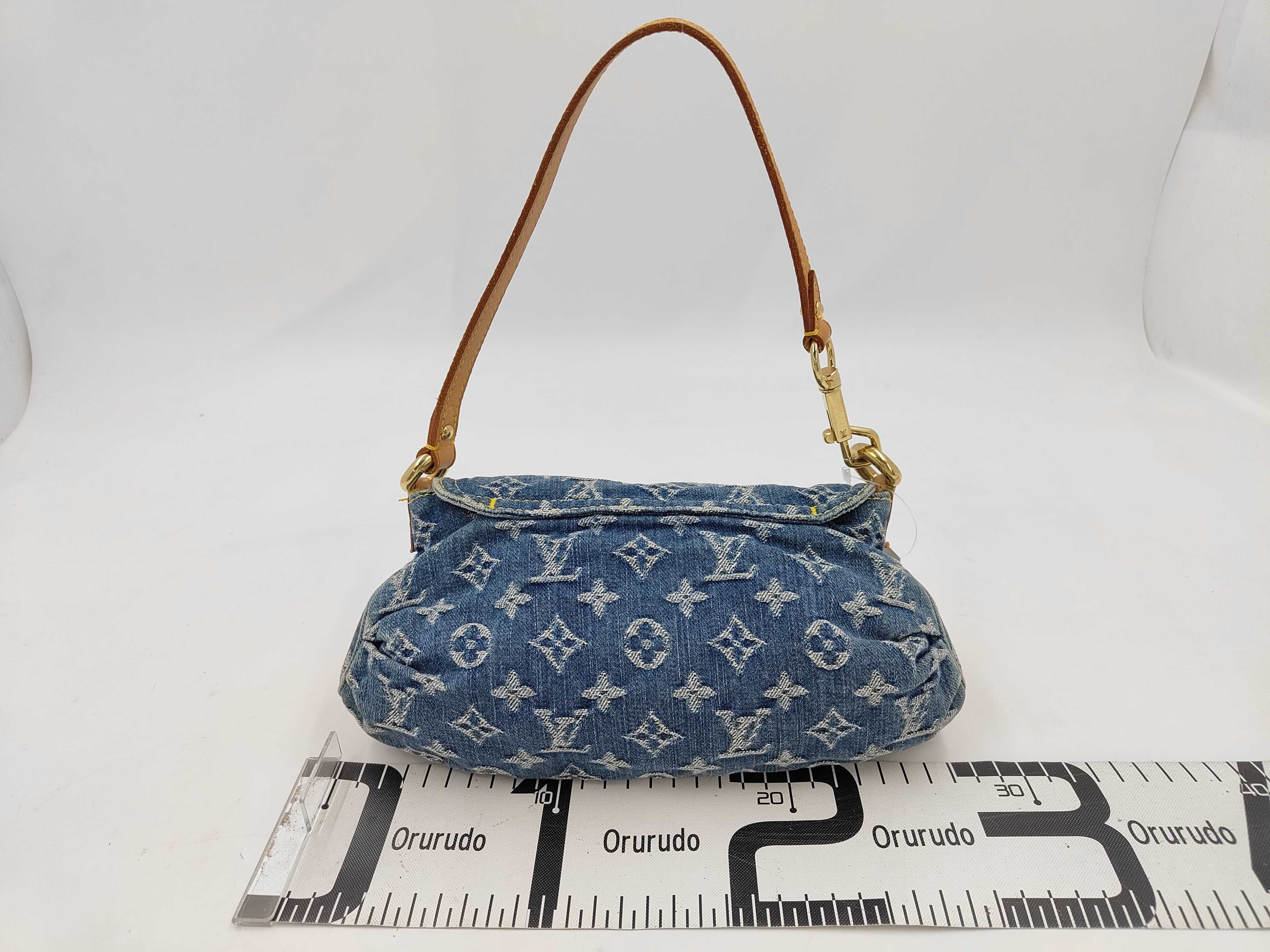 Monogram Denim M95050 Mini Pleated Shoulder Bag — view 2