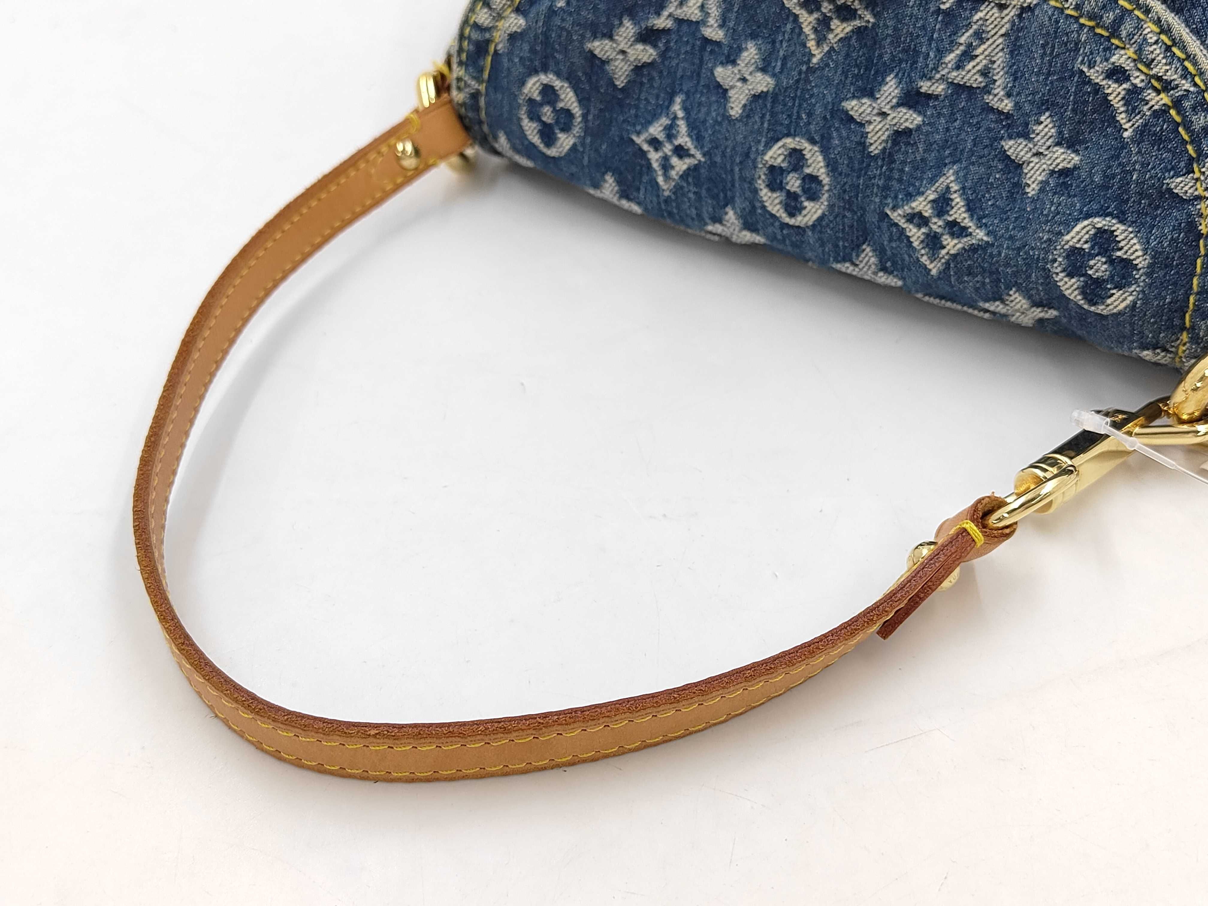 Monogram Denim M95050 Mini Pleated Shoulder Bag — view 3