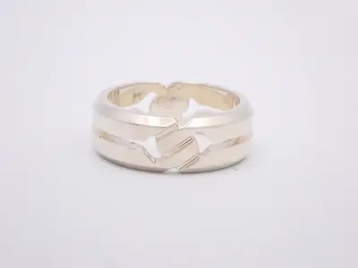 Infinity Knot Sterling Silver 925 (SV) Ring, Gucci, 6.6g