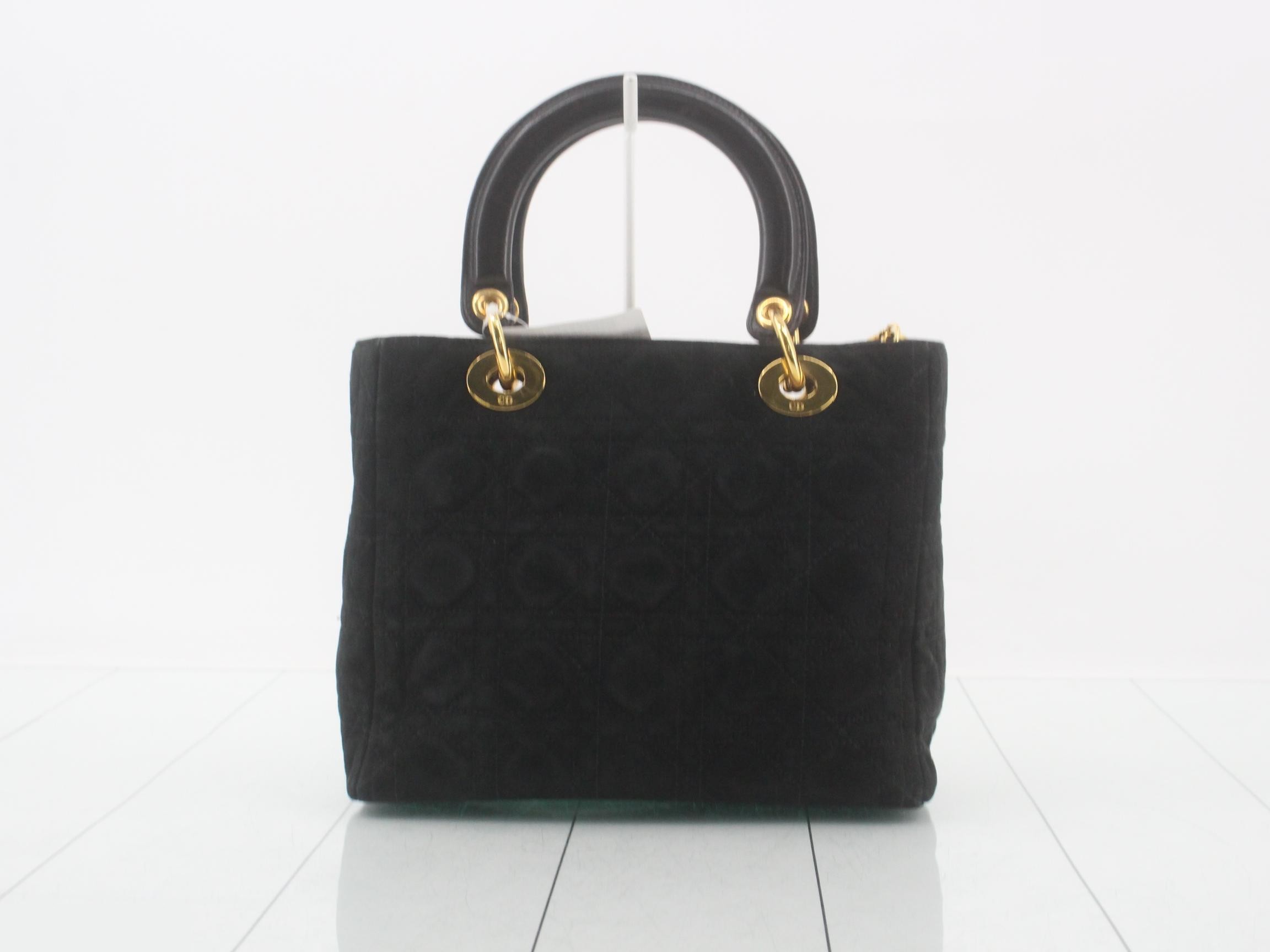 Lady Dior velvet black — view 2