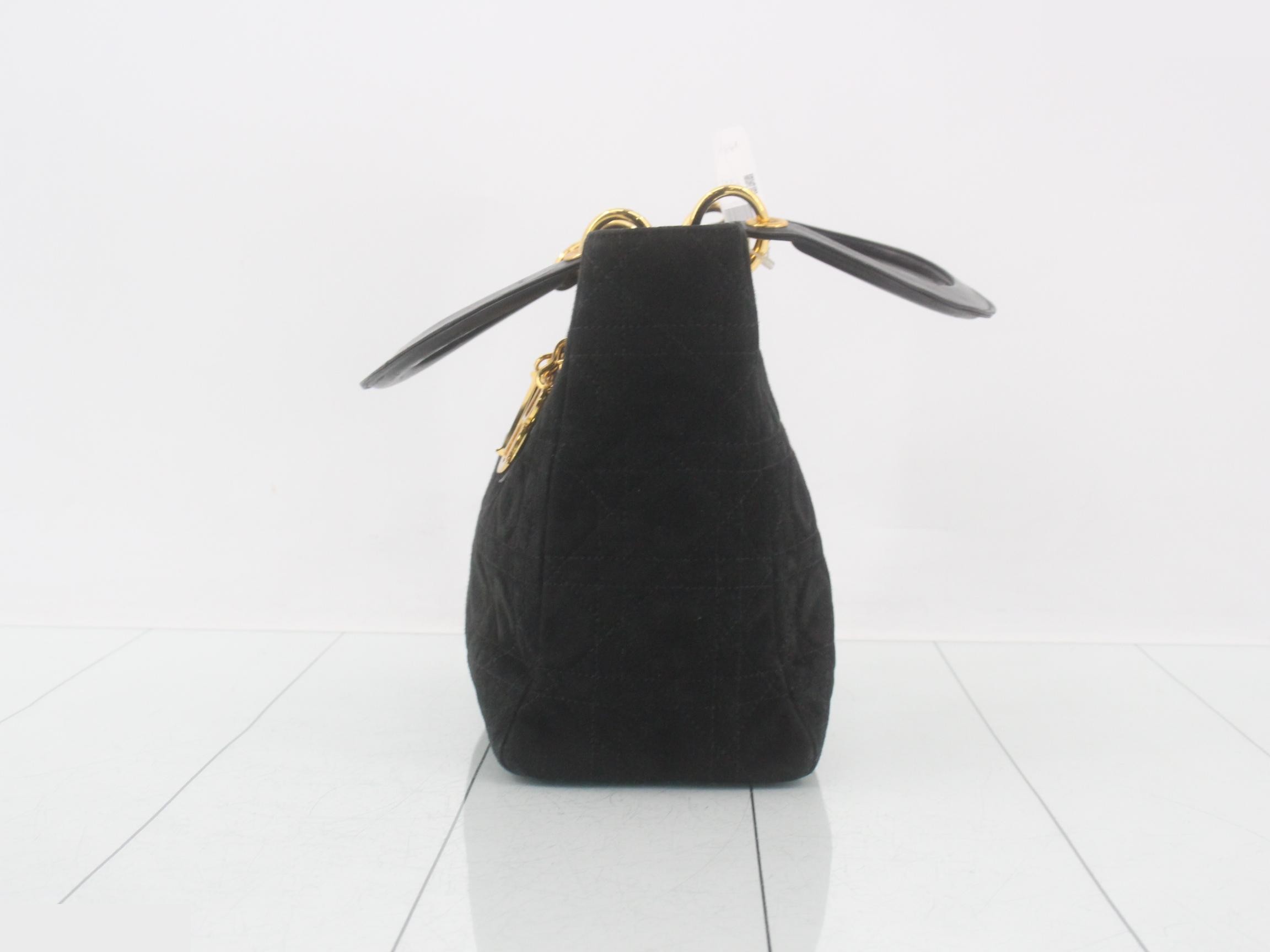 Lady Dior velvet black — view 3