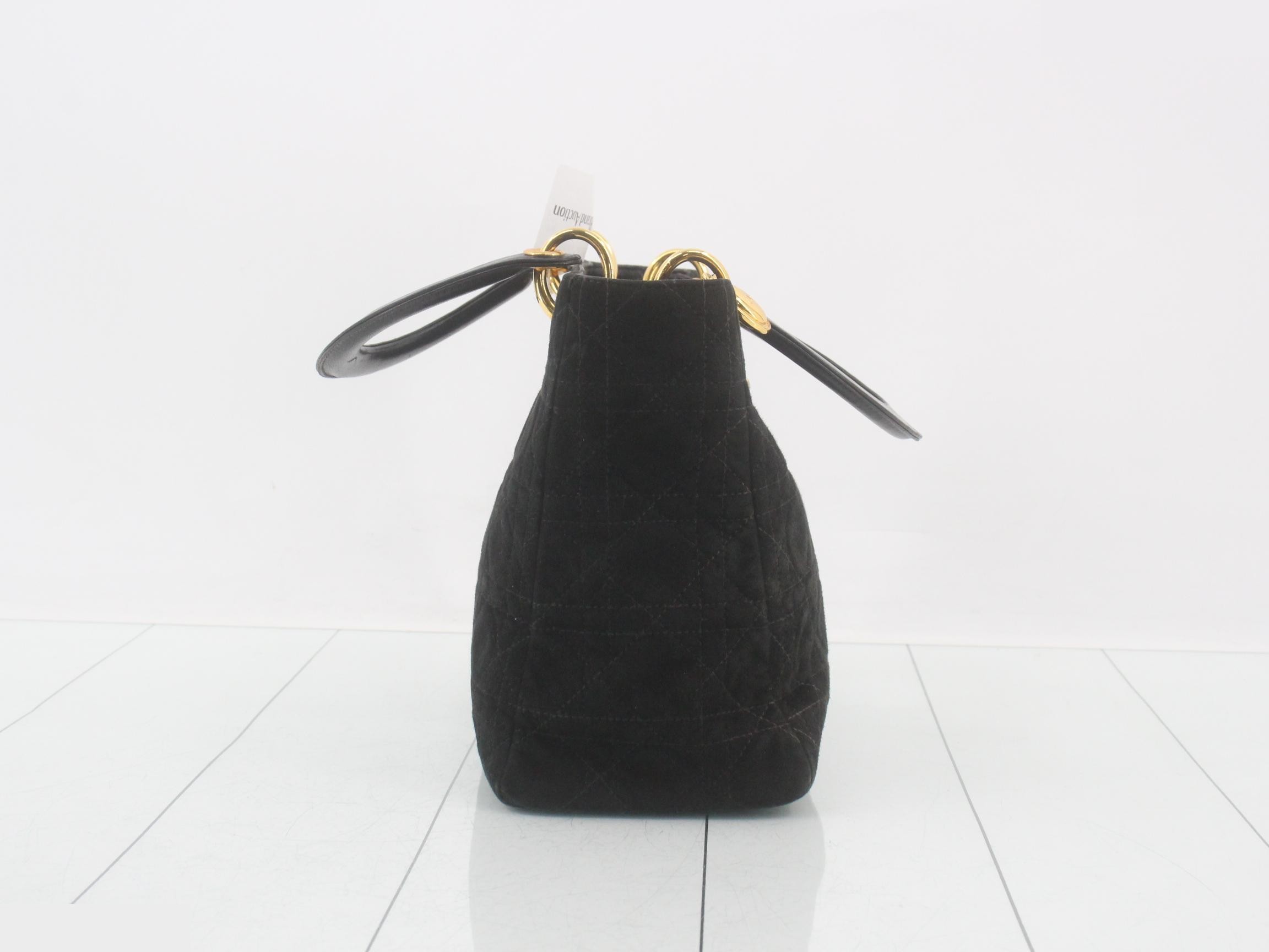 Lady Dior velvet black — view 4