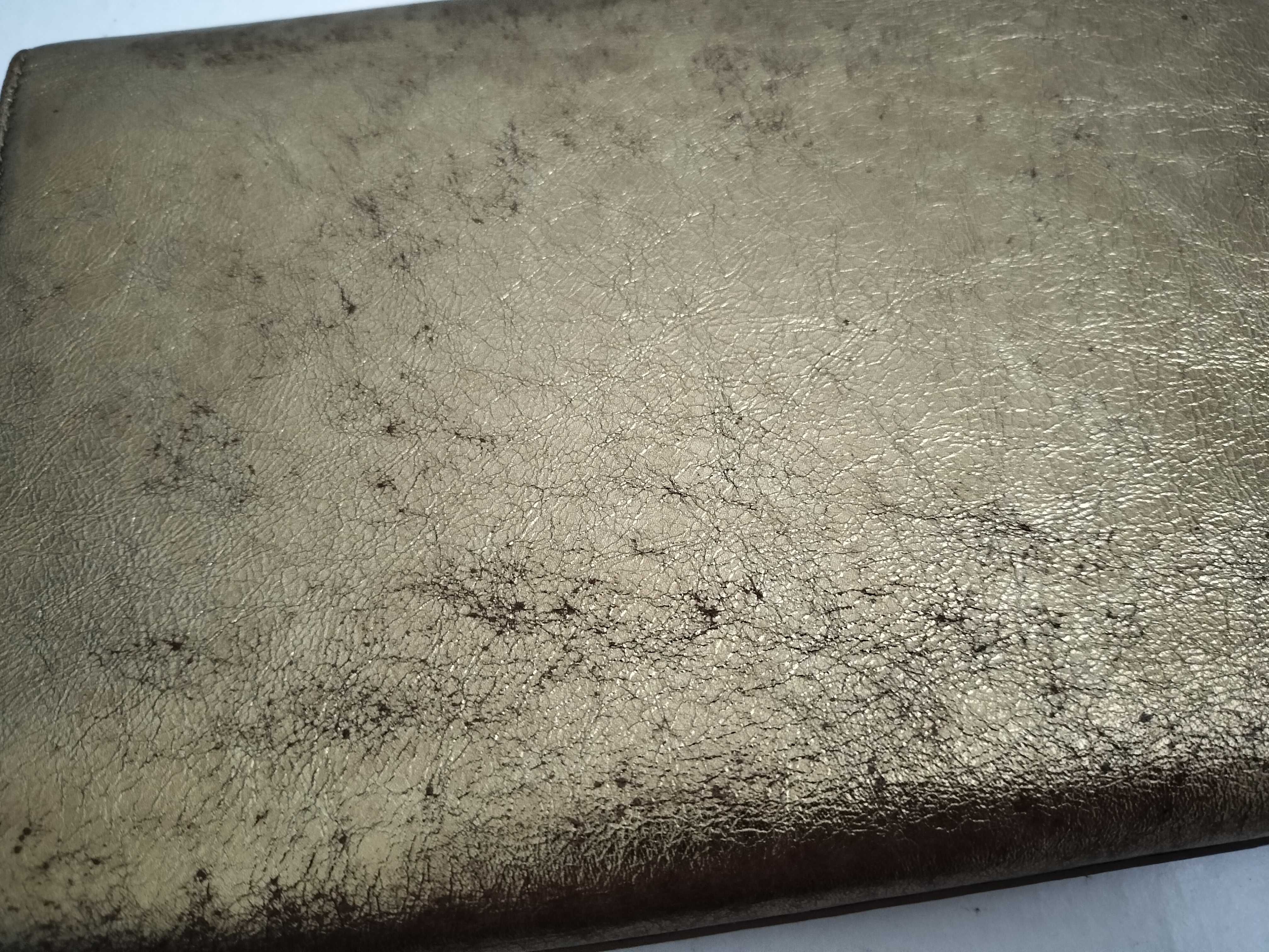 clutch bag, gold leather clutch bag — view 15