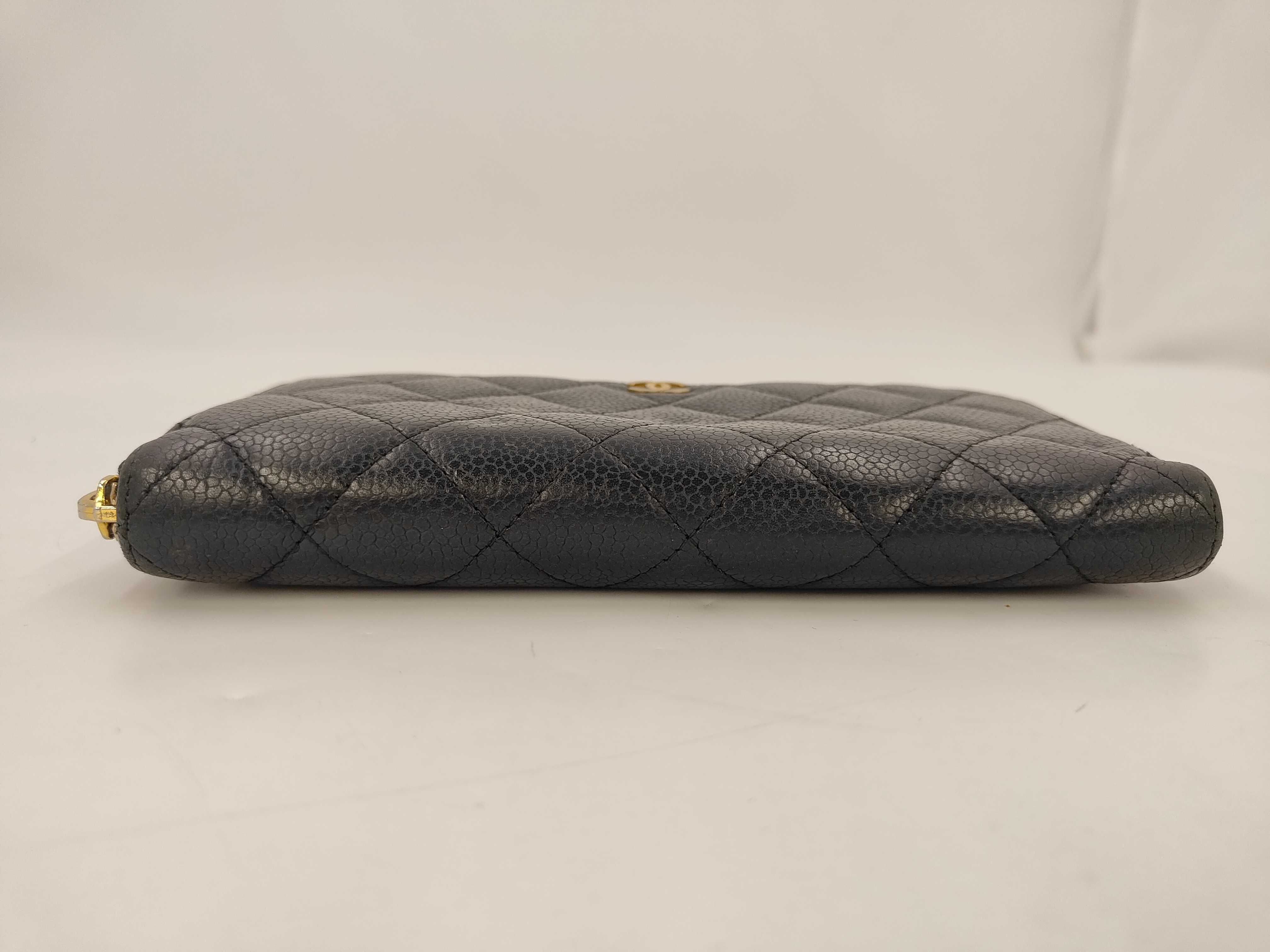 Caviar Skin Coco Mark Zippy Wallet Long Wallet Seal Wallet — view 3