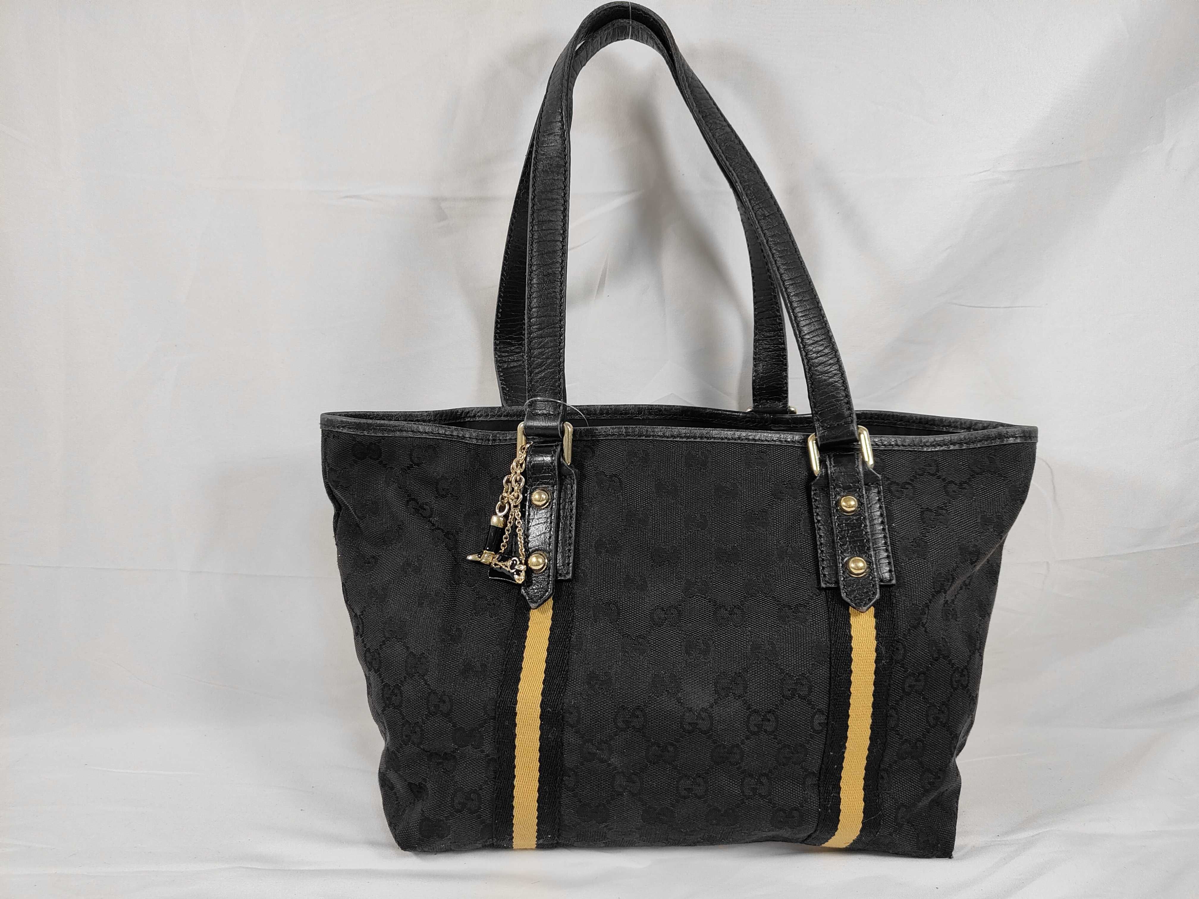 GG Canvas Sherry 137396 Black Tote Bag