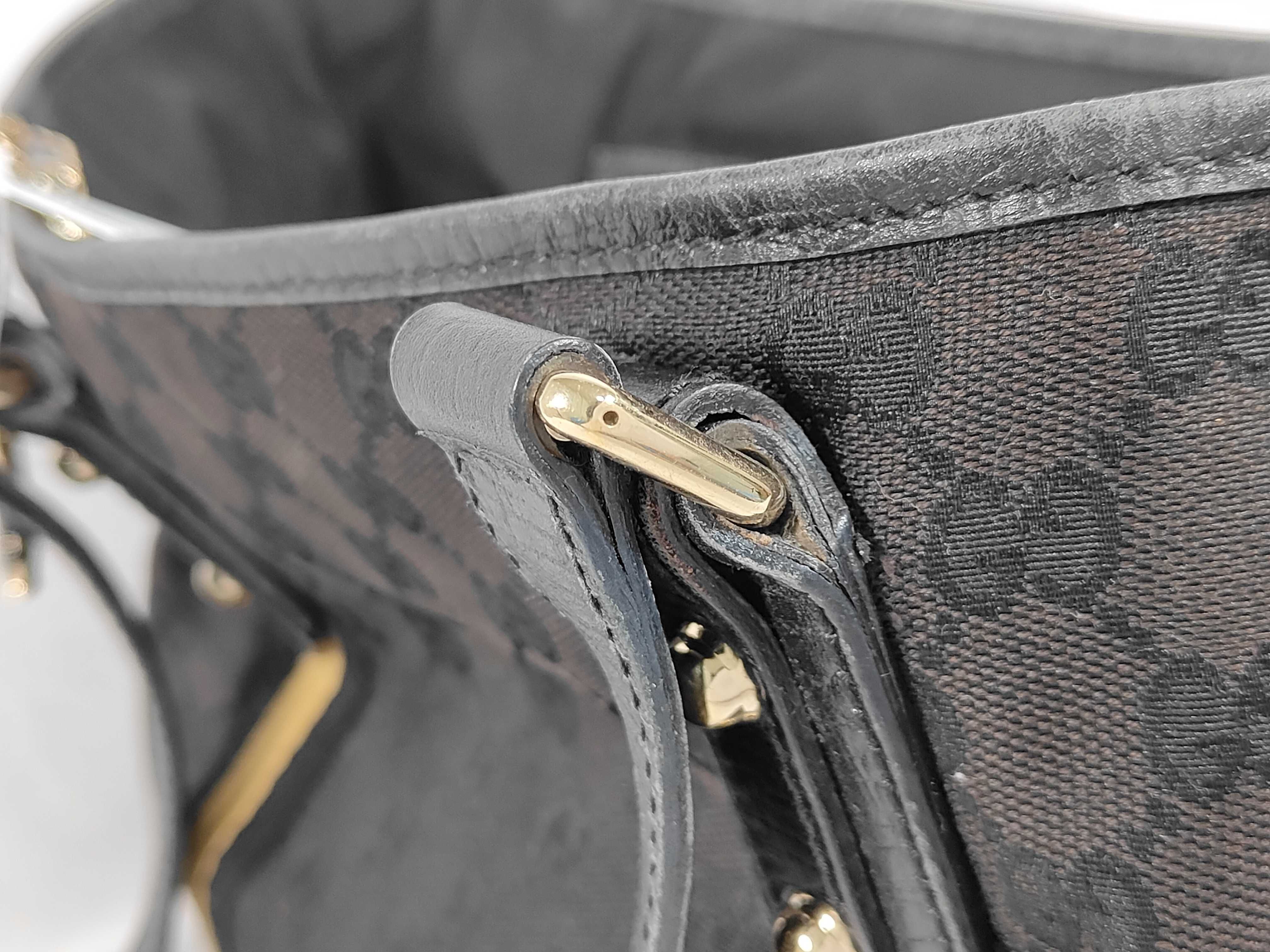 GG Canvas Sherry 137396 Black Tote Bag — view 5