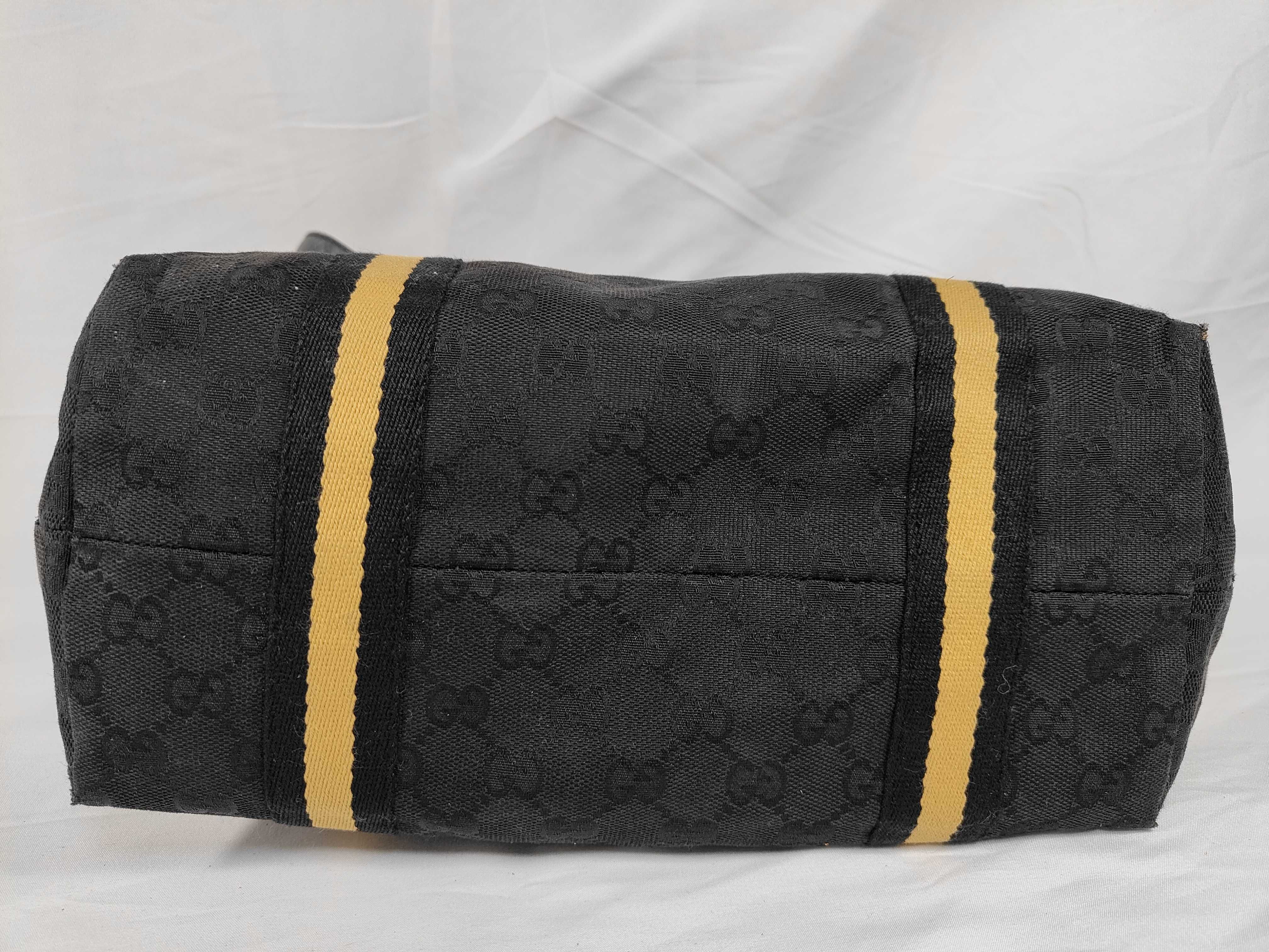 GG Canvas Sherry 137396 Black Tote Bag — view 7