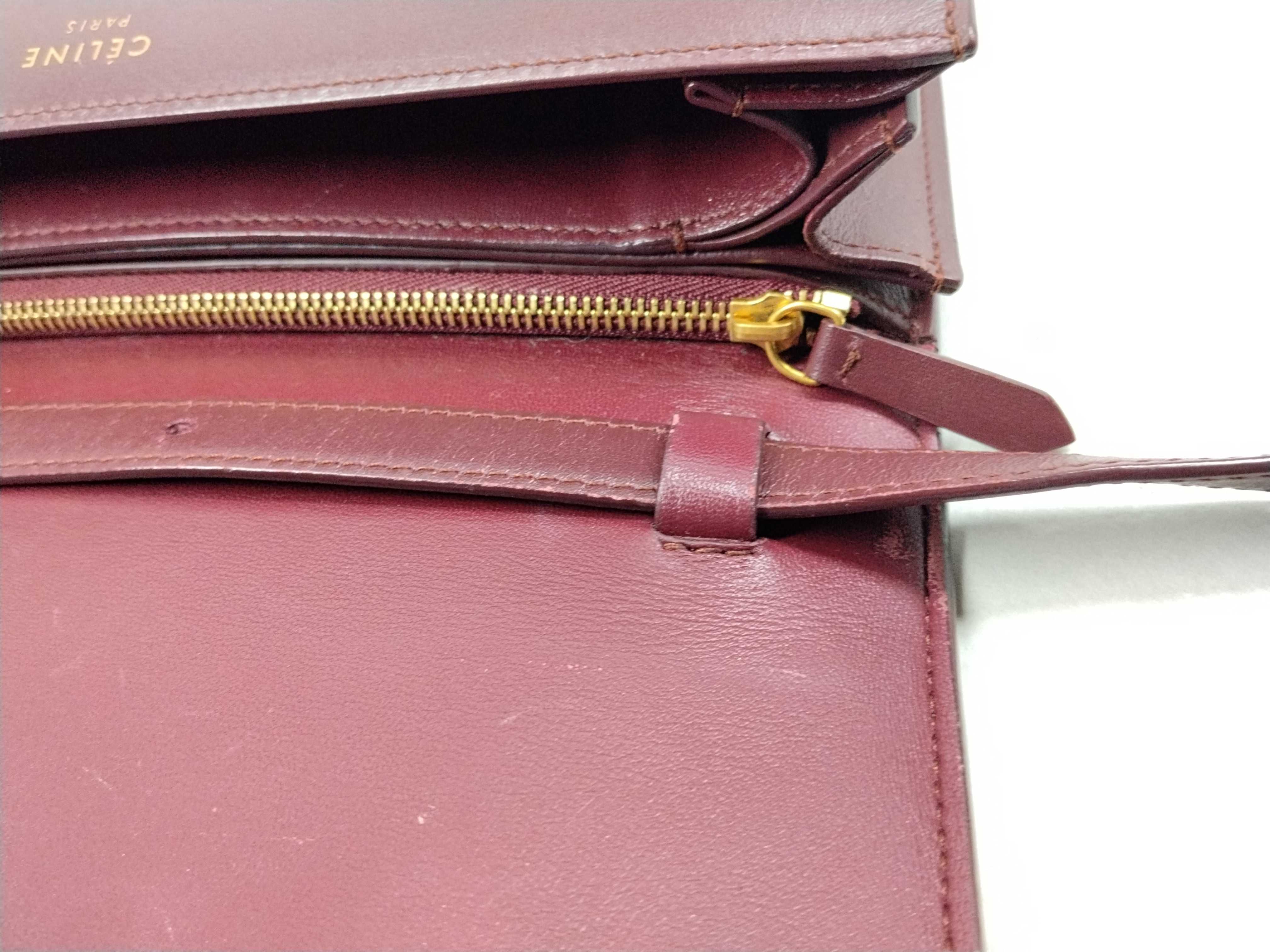 Classic Box Red Cowhide Leather Shoulder Bag — view 15