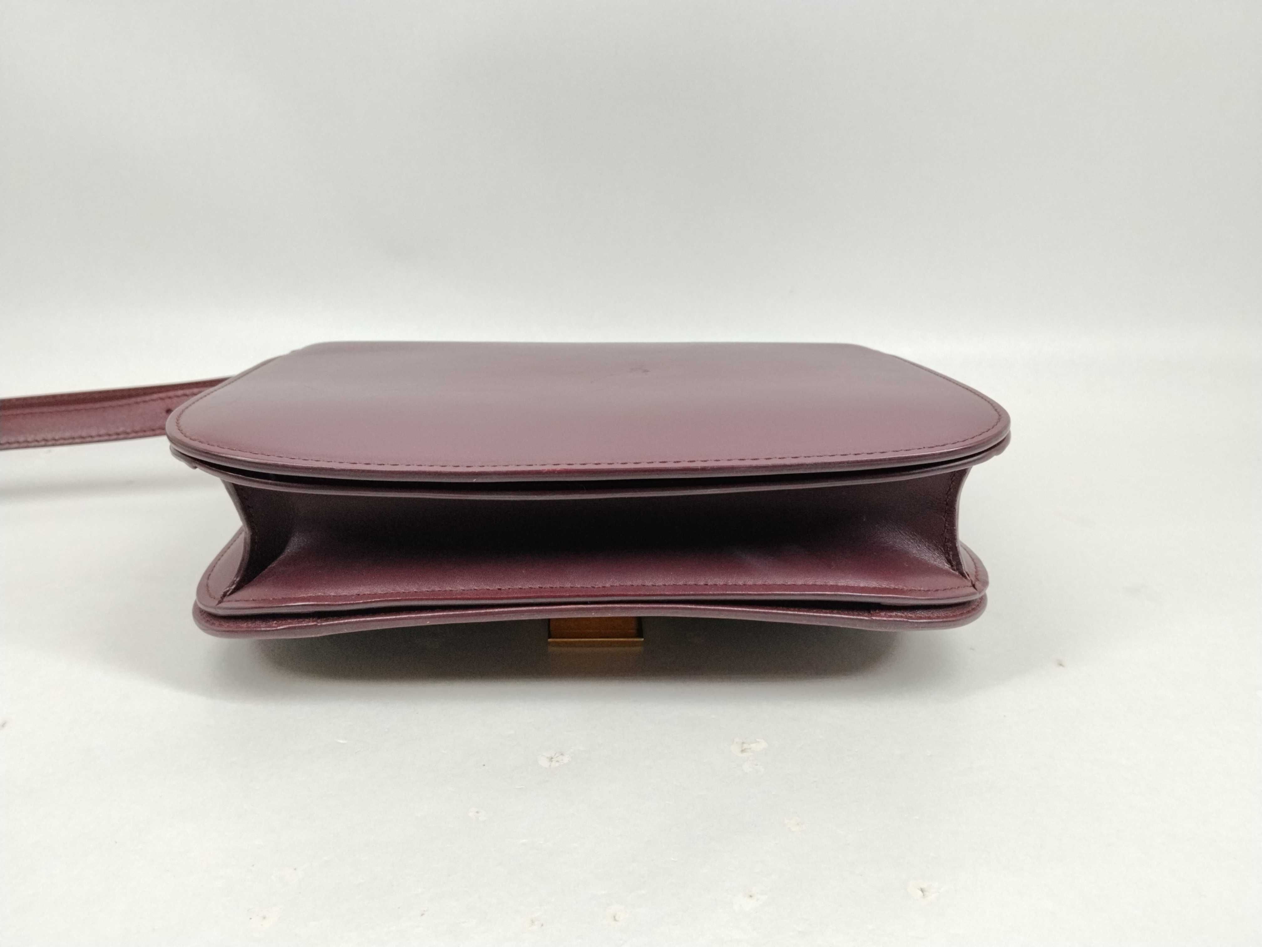 Classic Box Red Cowhide Leather Shoulder Bag — view 3