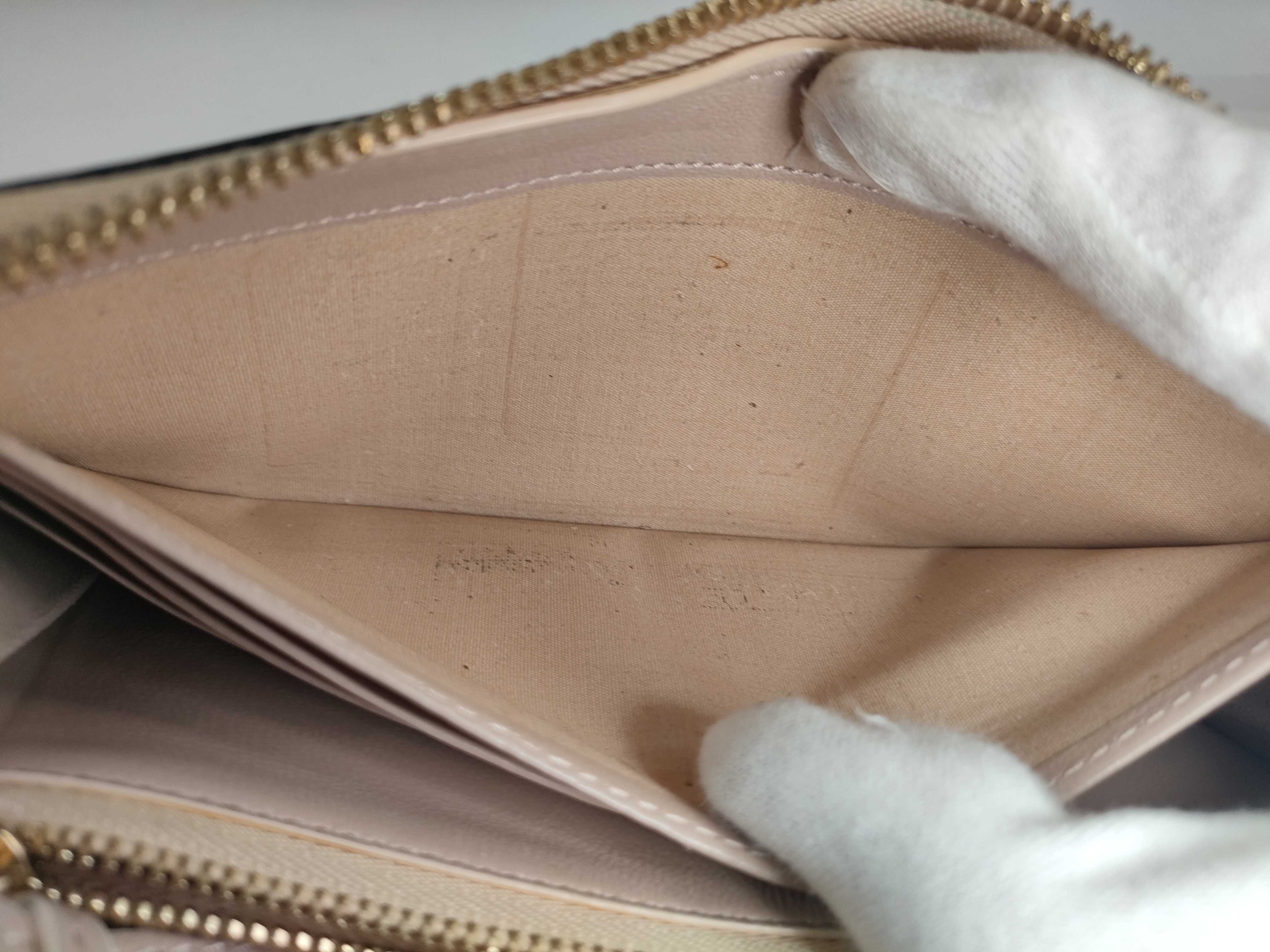 leather round zipper long wallet — view 10