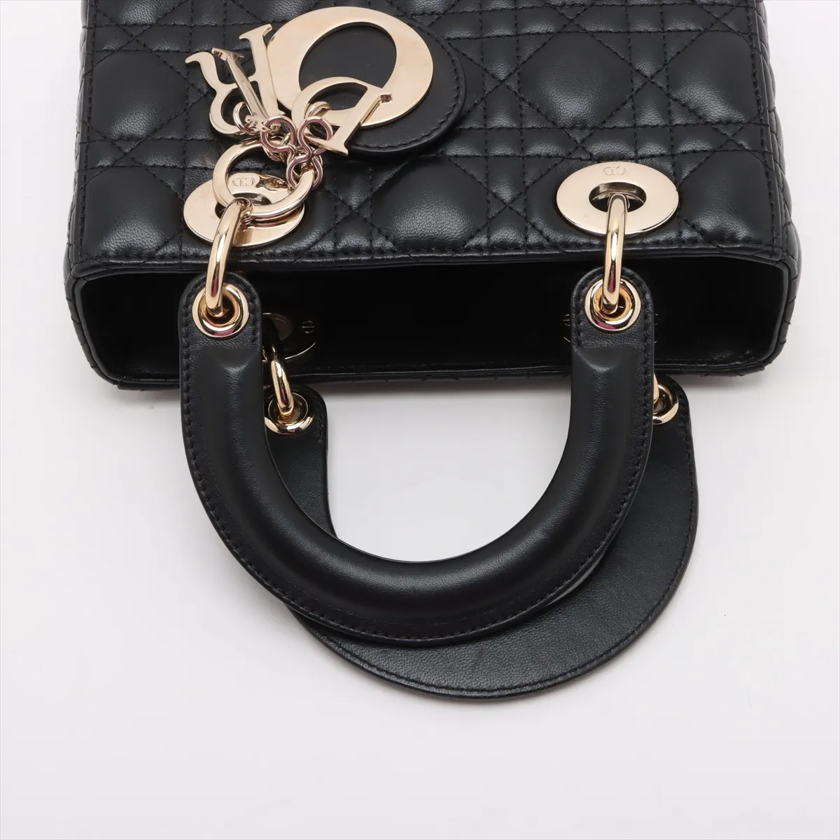 Cannage My Lady Dior Leather 2WAY Handbag Black — view 5