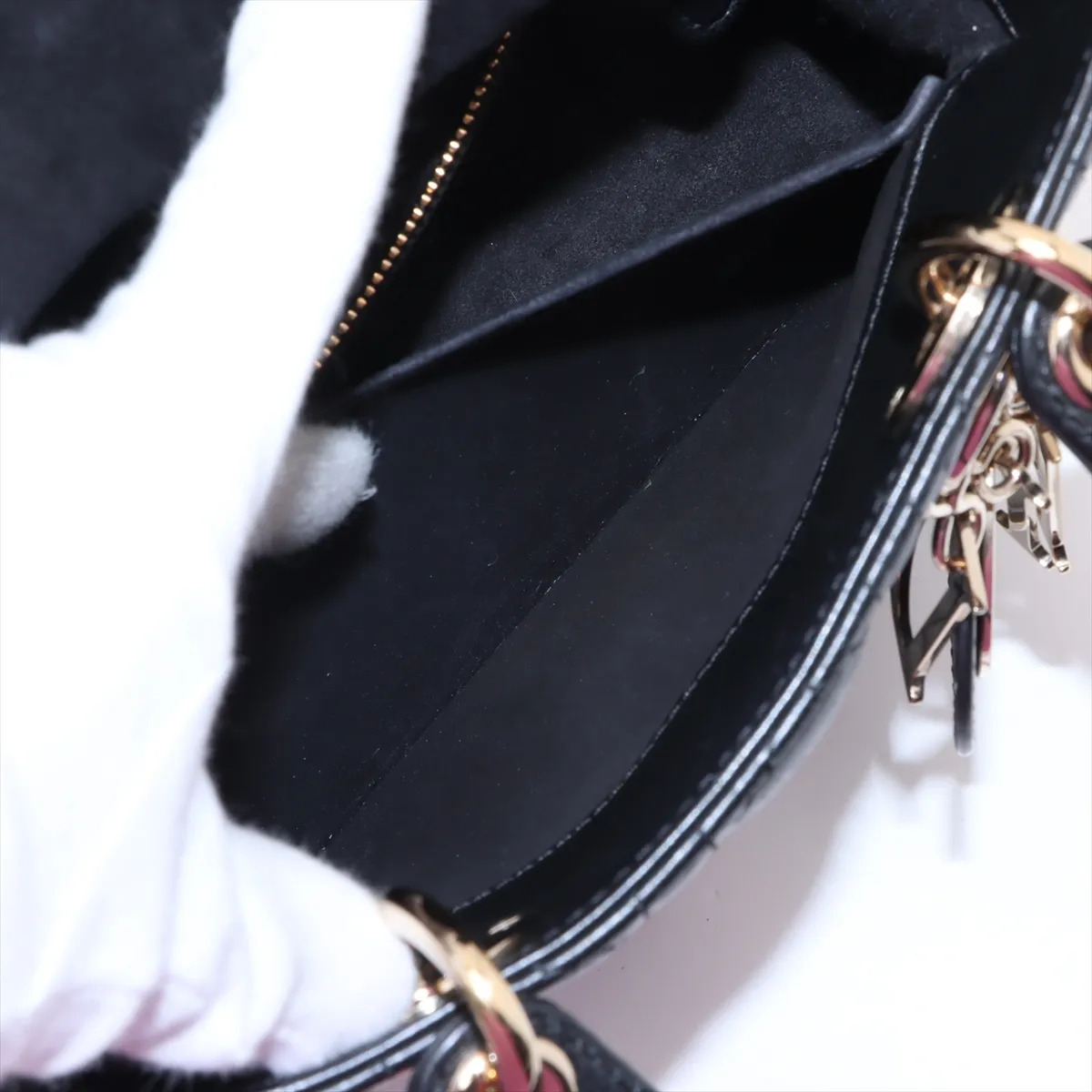 Cannage My Lady Dior Leather 2WAY Handbag Black — view 10