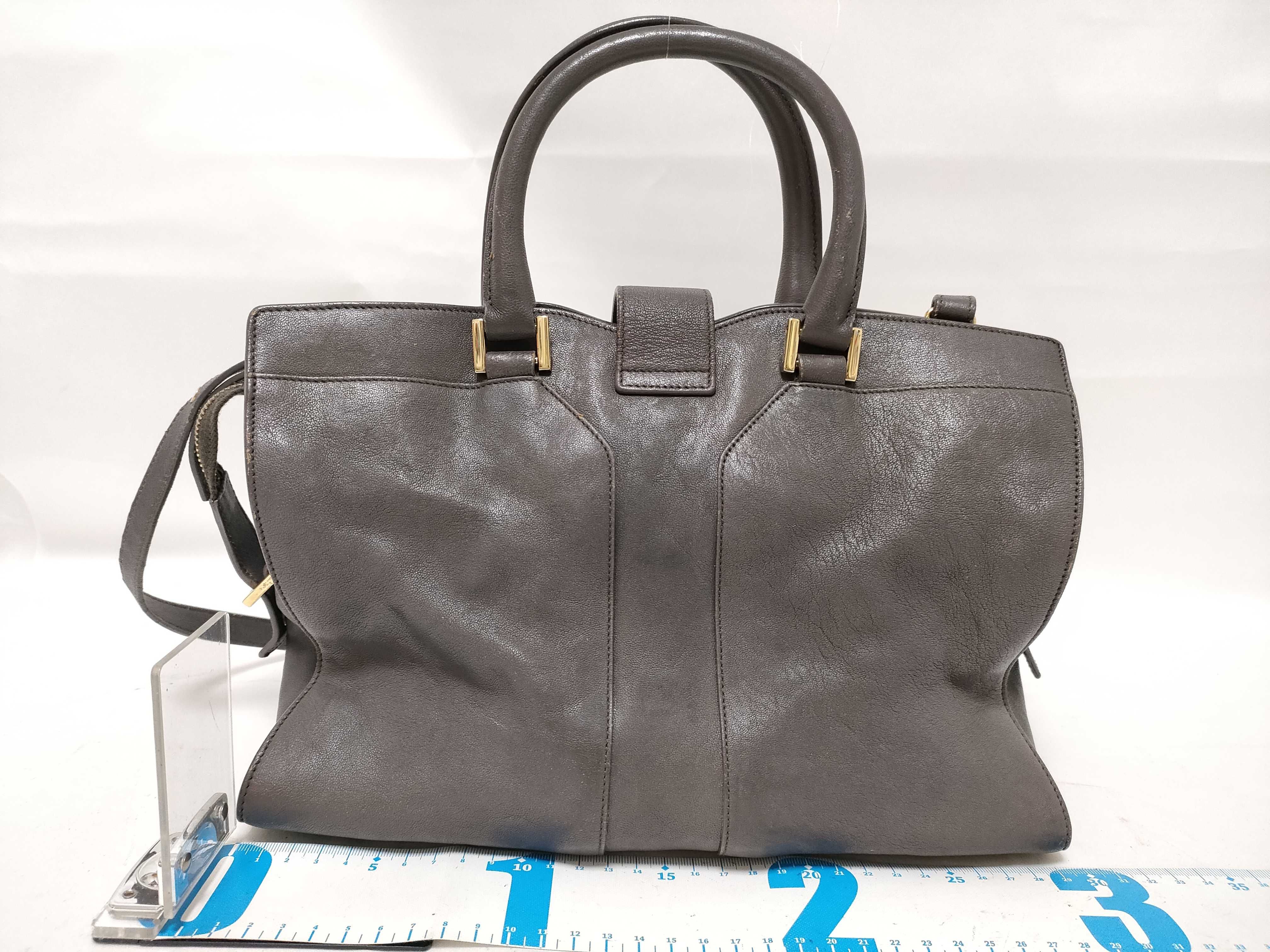 Petit Cabas 2-Way Handbag, Gray — view 2