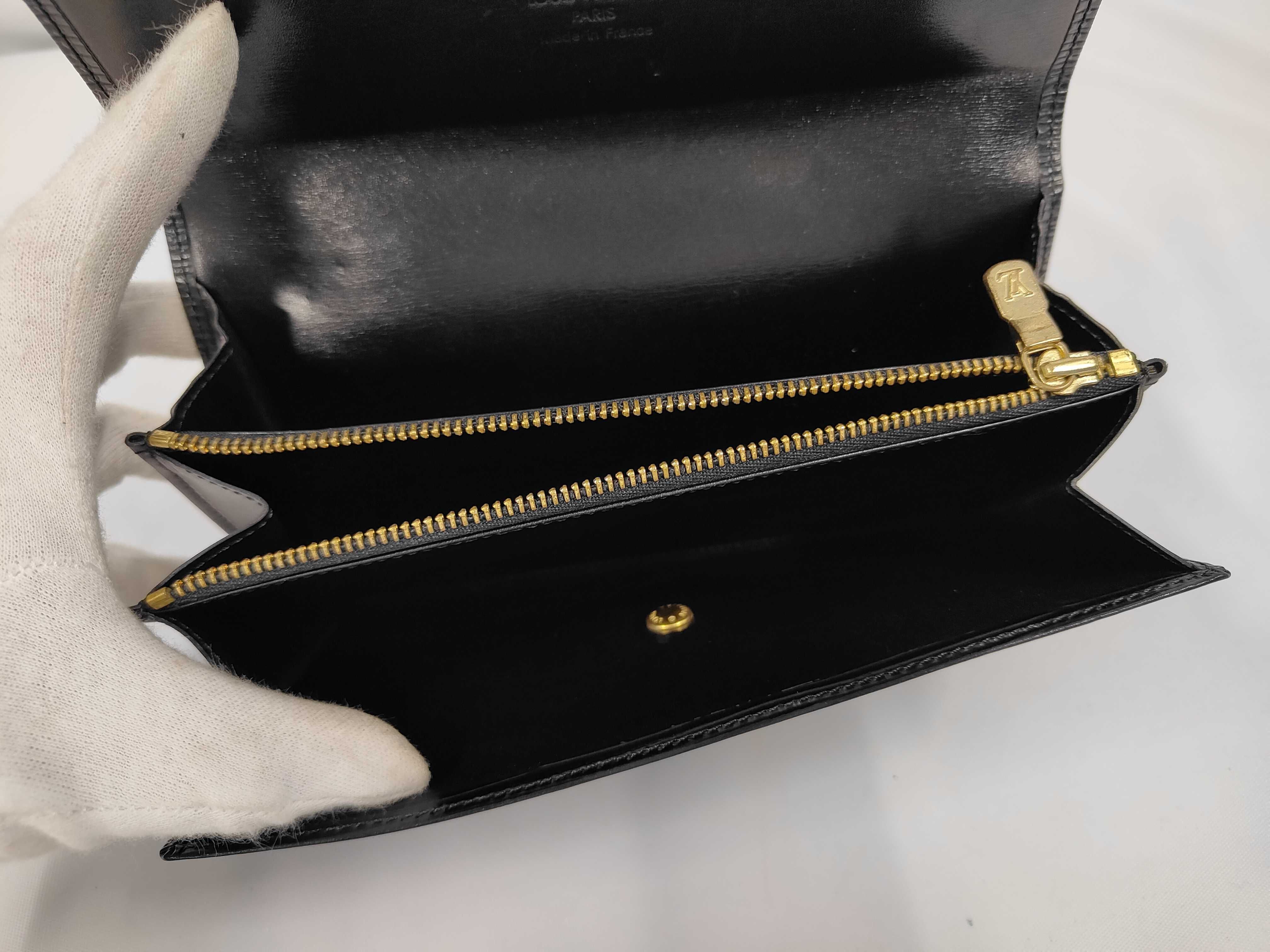Epi Pochette Portemonnaie Credit Noir MI0991 Wallet — view 7