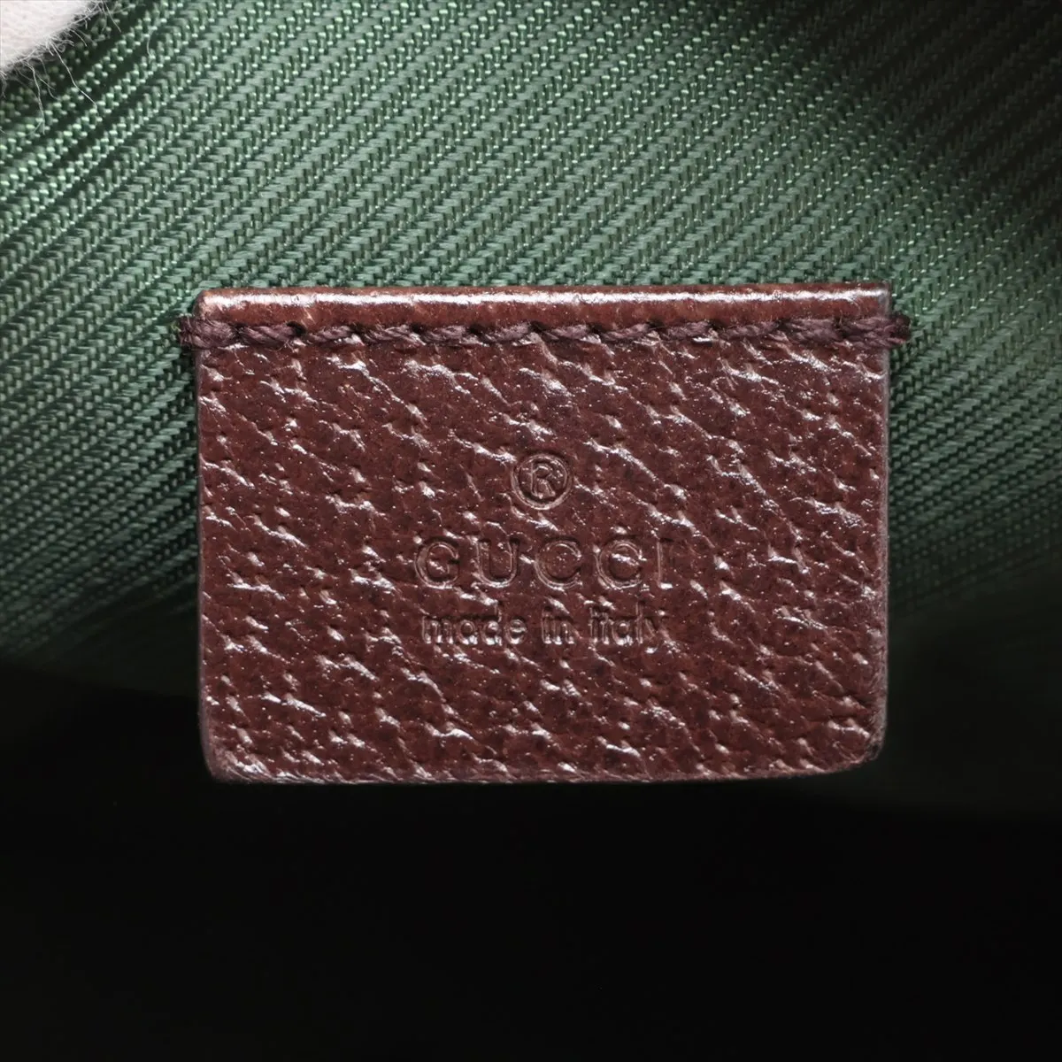 GG Canvas x Leather Handbag Brown 124542 — view 8
