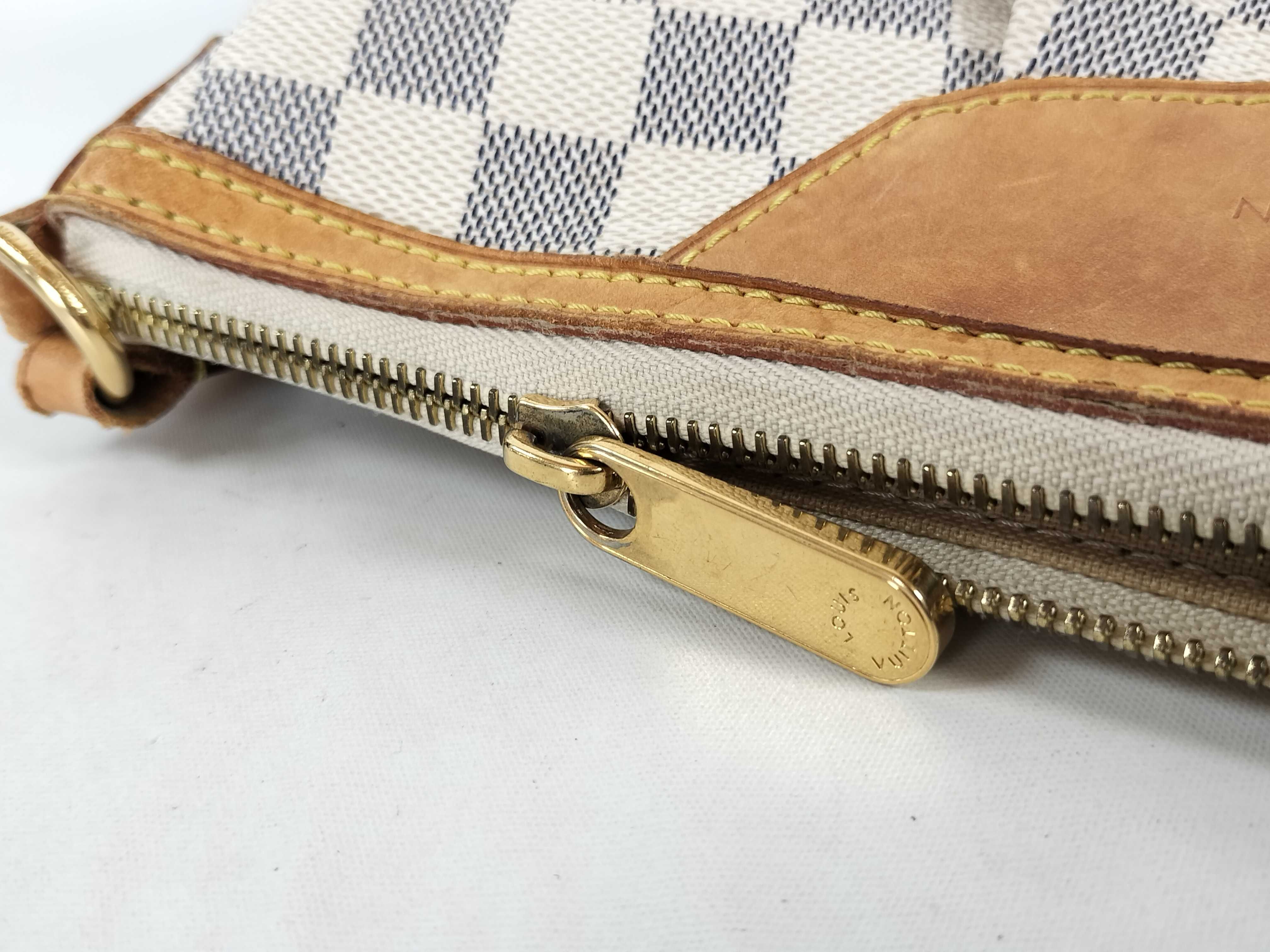 Damier Azur N41113 Azur Siracus PM Shoulder Bag — view 11