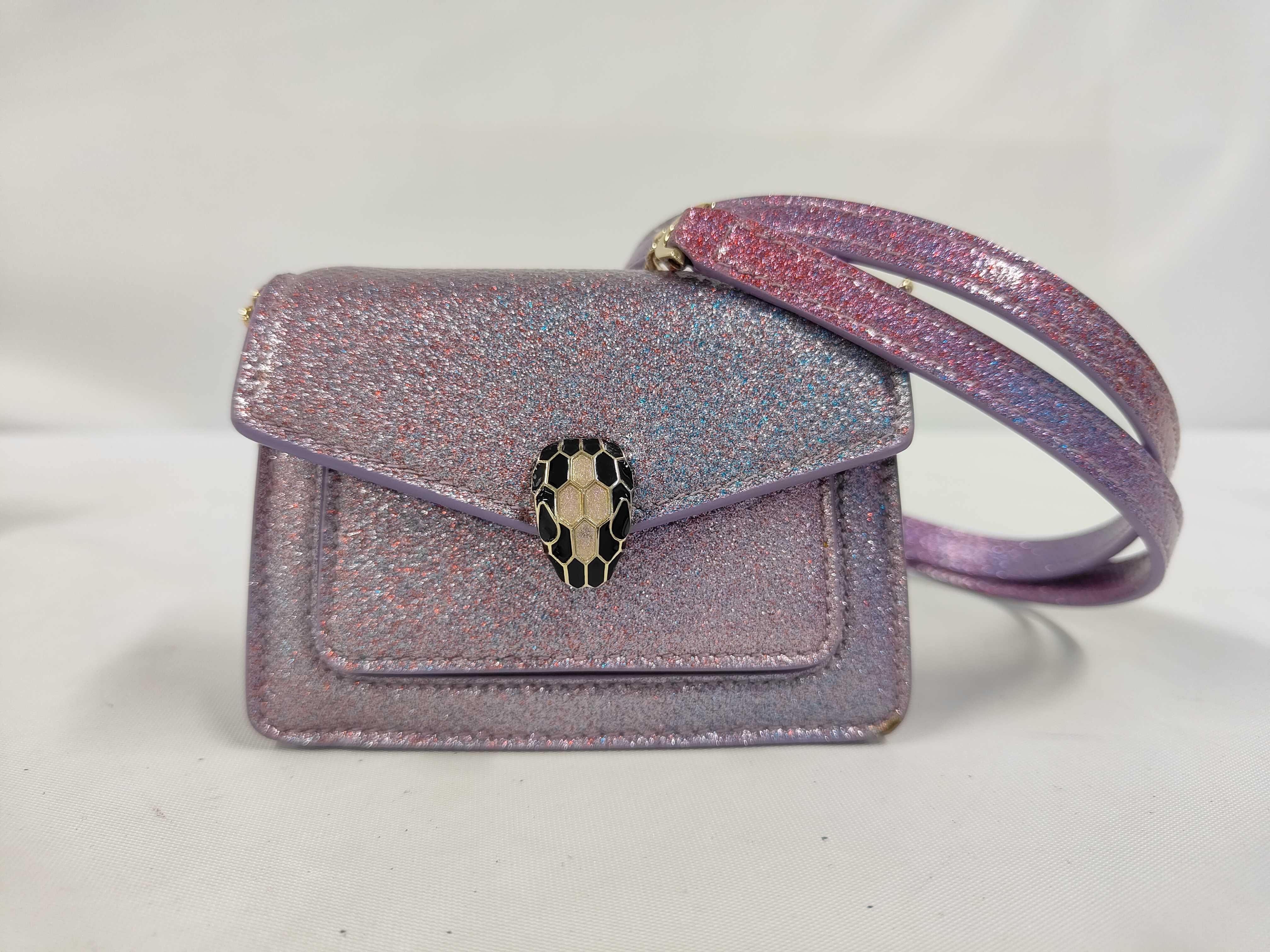 Serpenti Forever Micro Bag, Purple Shoulder Bag