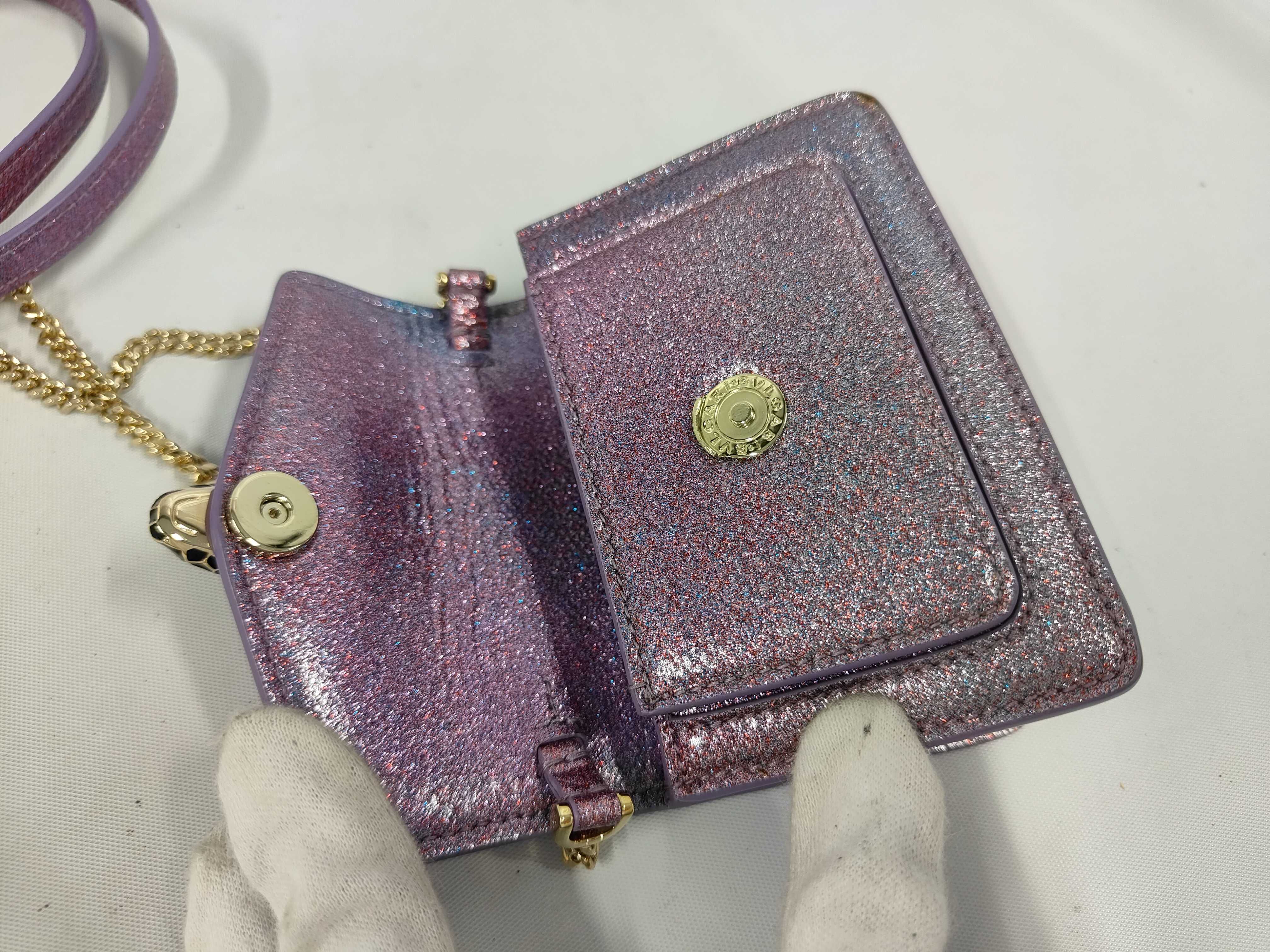 Serpenti Forever Micro Bag, Purple Shoulder Bag — view 7
