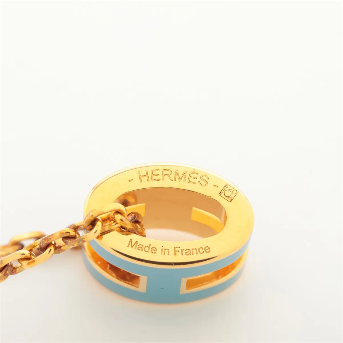 Mini Pop H Necklace GP Gold x Blue — view 4