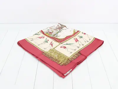 Carré 90 "Joy on Ice" Silk Scarf