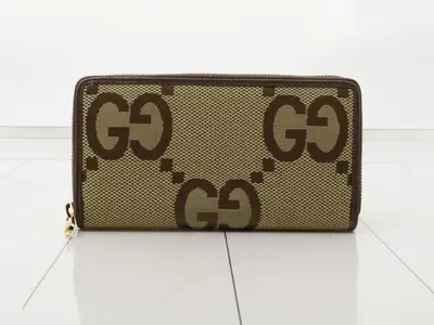 Jumbo GG Round Zipper Long Wallet