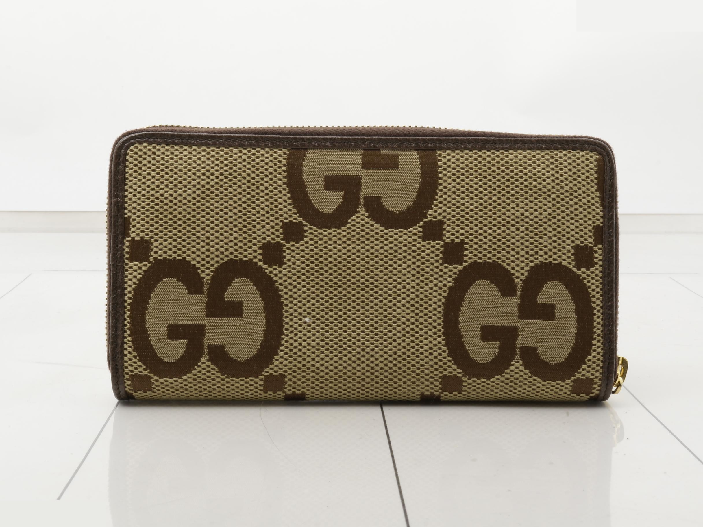 Jumbo GG Round Zipper Long Wallet — view 2