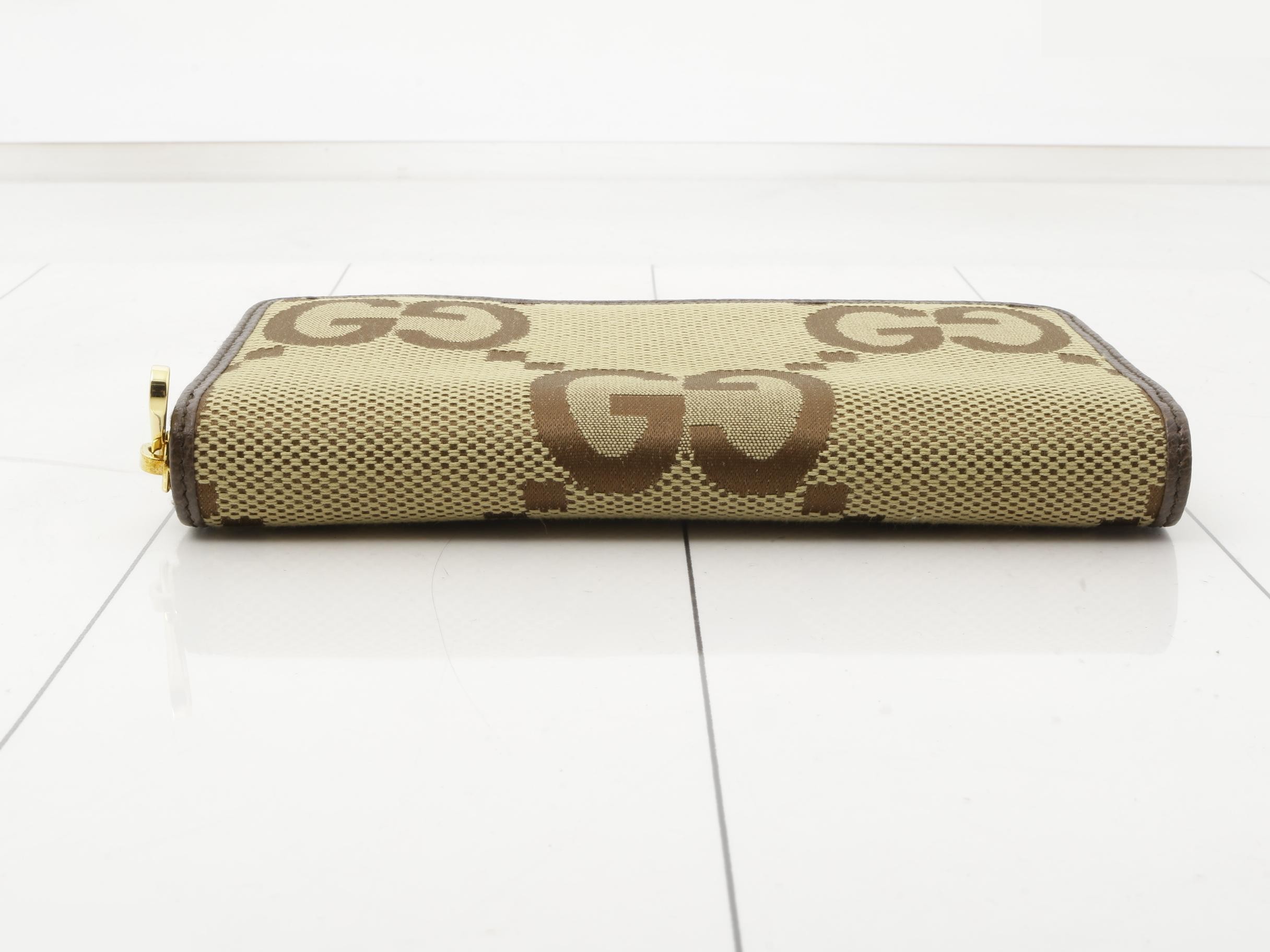 Jumbo GG Round Zipper Long Wallet — view 3