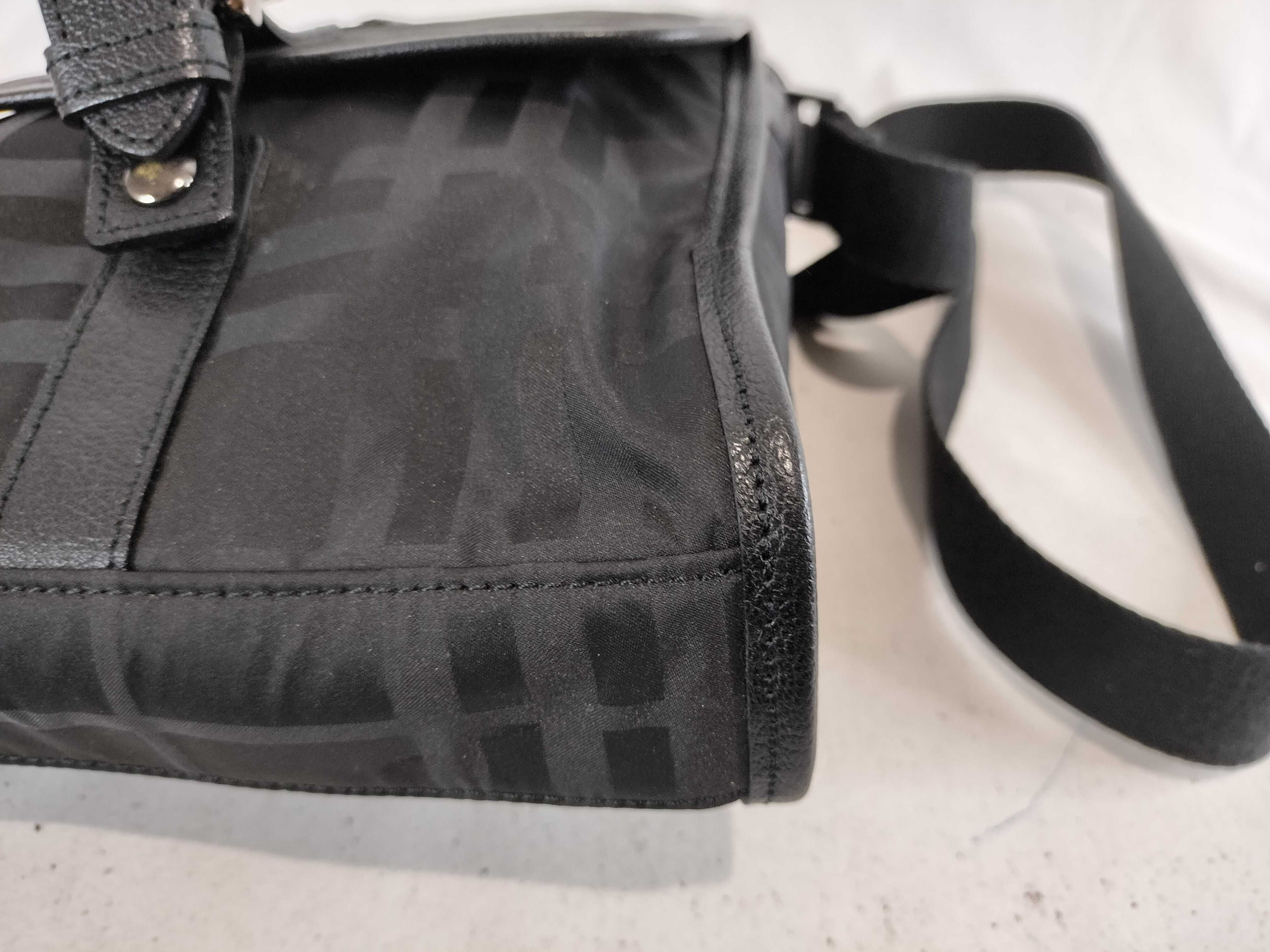 Black Label Nylon Shoulder Check Inside Purp Shoulder Bag — view 6