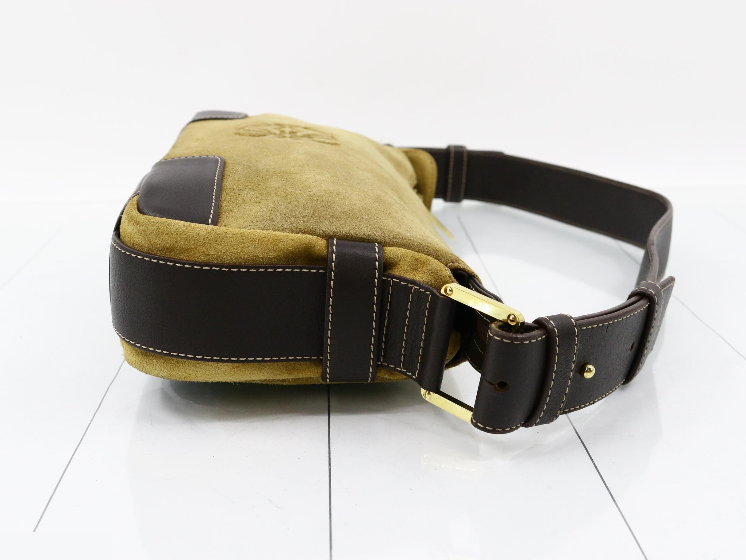 Anagram Suede Beige One Shoulder Bag 270 — view 3