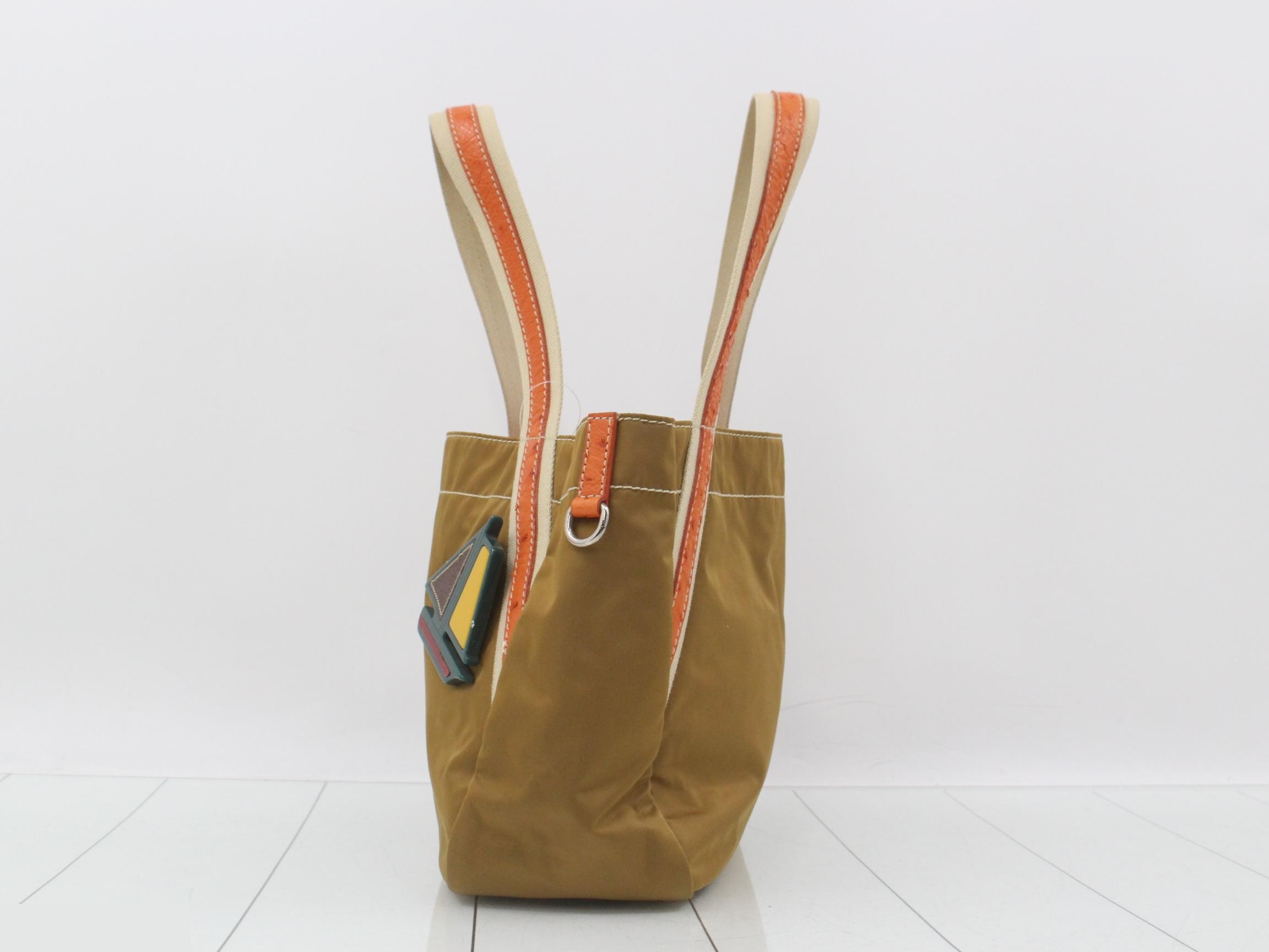 Nylon Unique Brooch Tote — view 3
