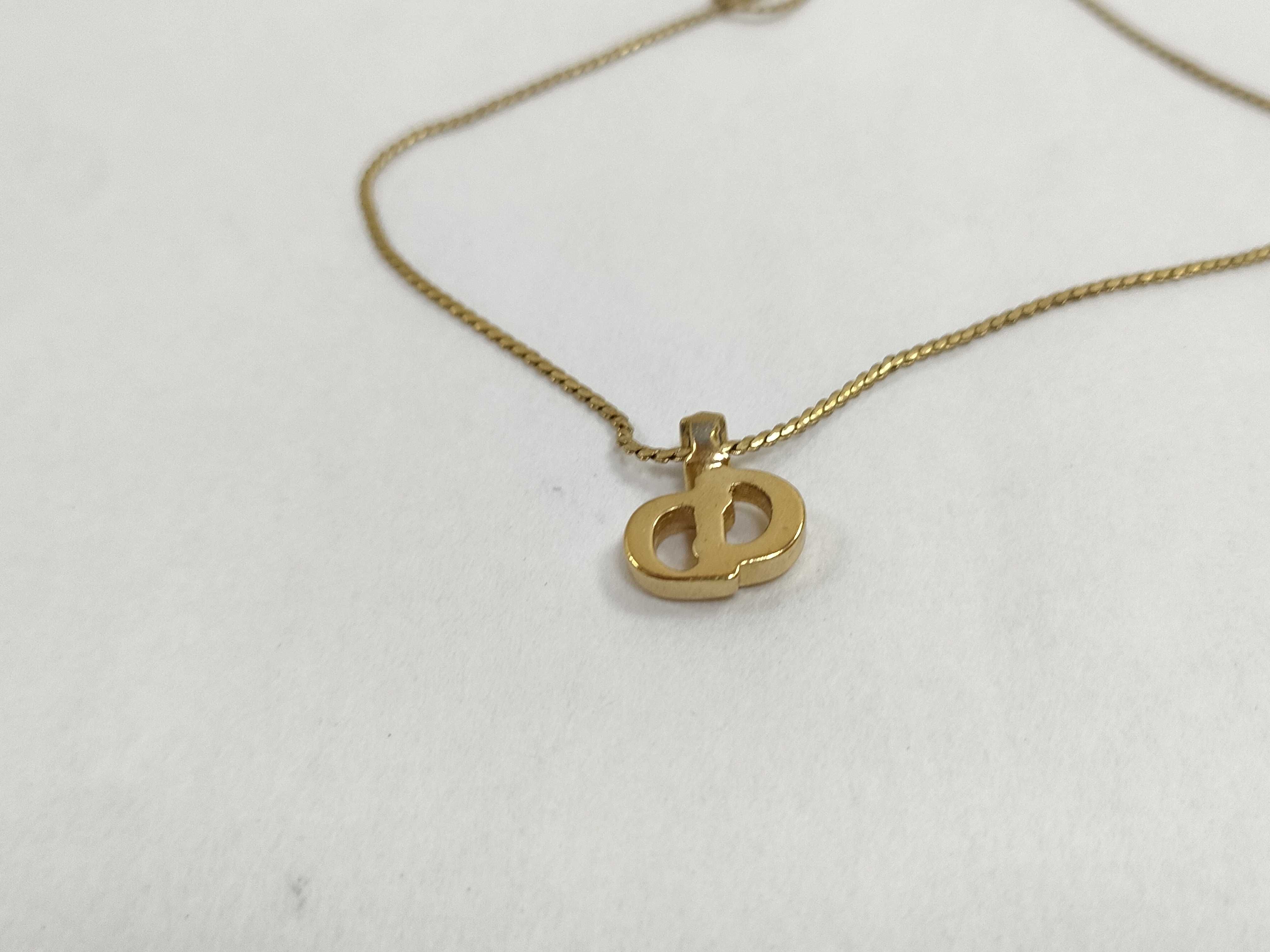 Gold CD Necklace — view 2