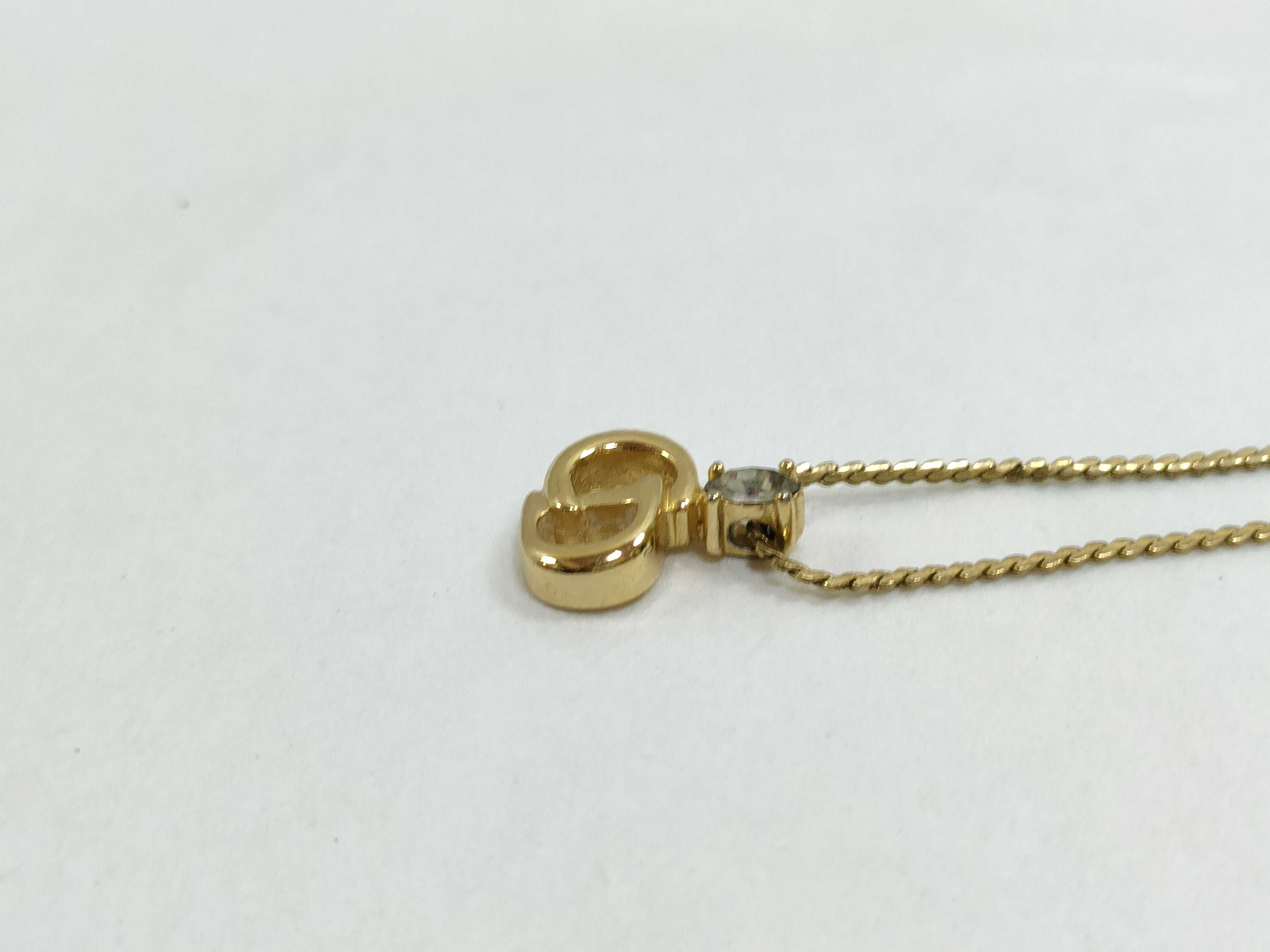 Gold CD Necklace — view 3