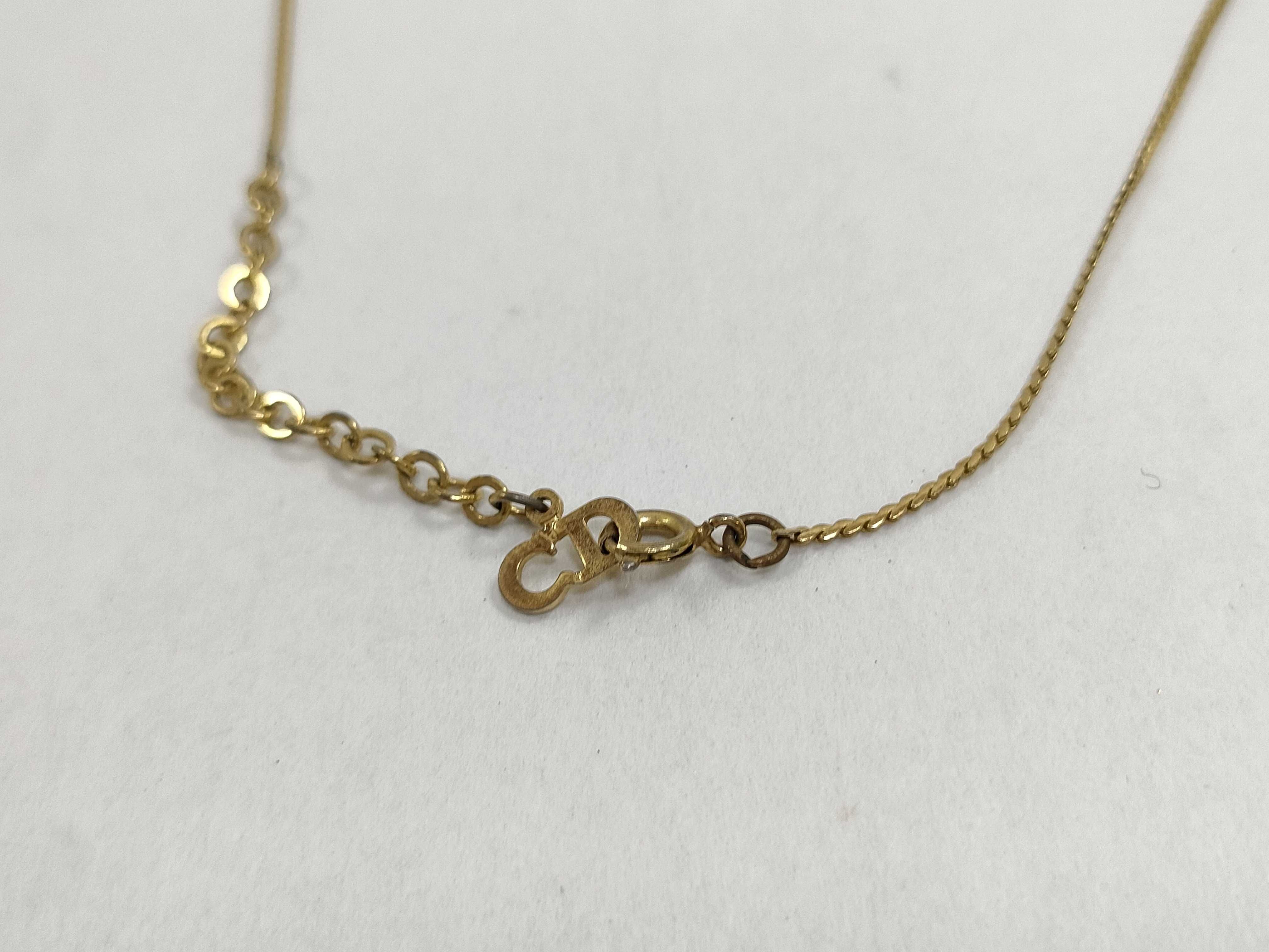 Gold CD Necklace — view 6