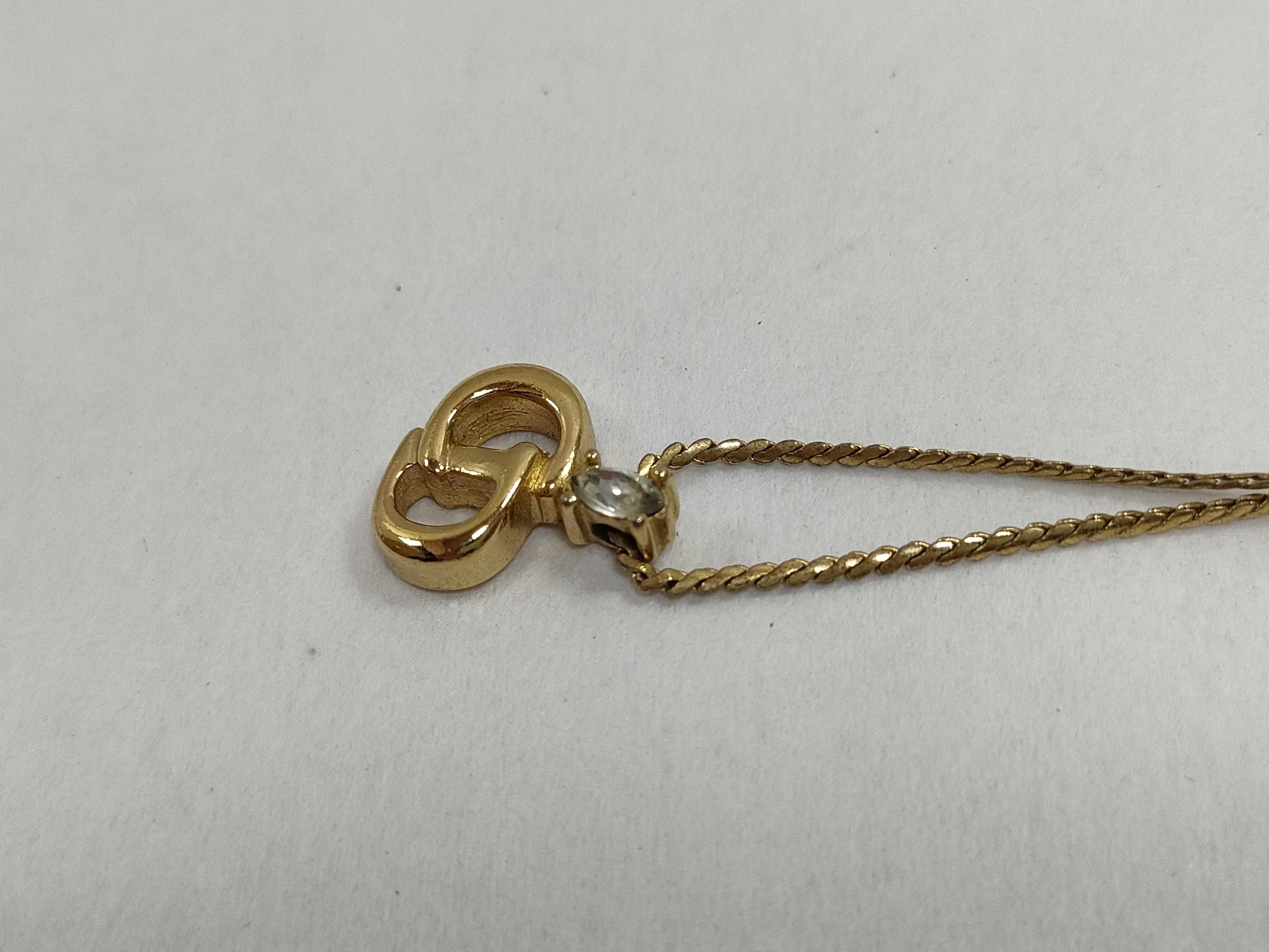 Gold CD Necklace — view 9