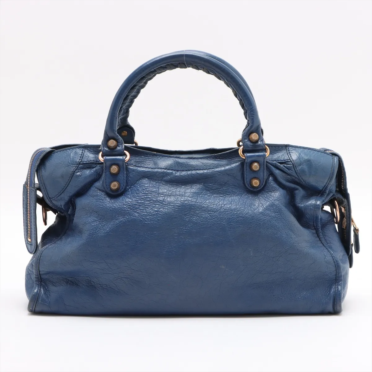 The Giant City Leather 2WAY Handbag Blue 281770 — view 2