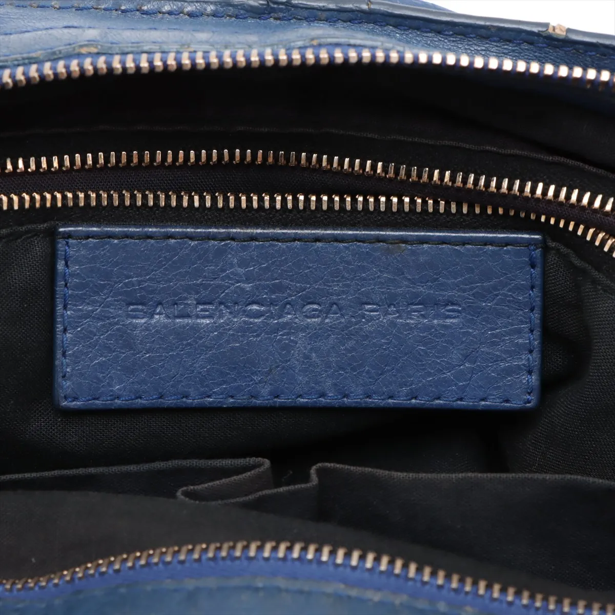 The Giant City Leather 2WAY Handbag Blue 281770 — view 13