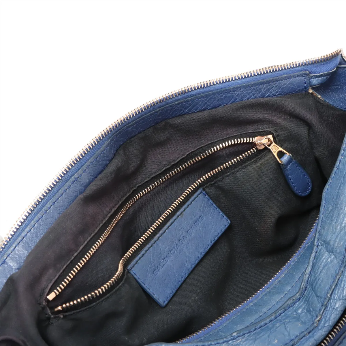 The Giant City Leather 2WAY Handbag Blue 281770 — view 14