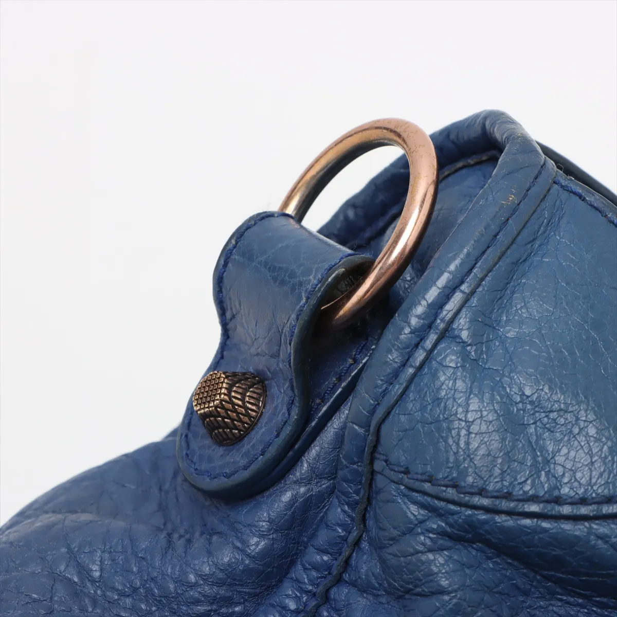 The Giant City Leather 2WAY Handbag Blue 281770 — view 15