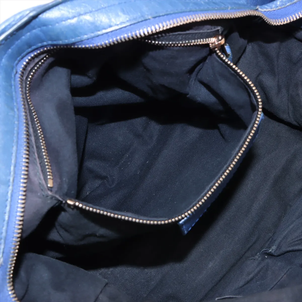 The Giant City Leather 2WAY Handbag Blue 281770 — view 9