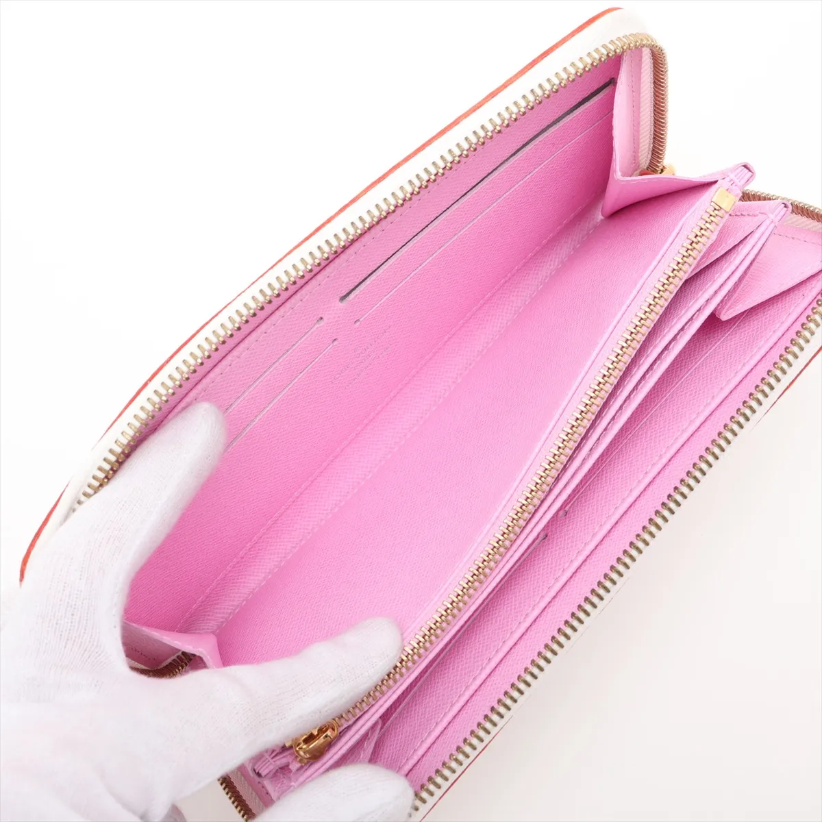 Multicolor Zippy Wallet M60241 CA0150 Blanc Round Zip Wallet — view 4